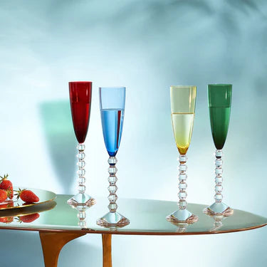 Baccarat Crystal Vega Champagne Blue Glass 2101569