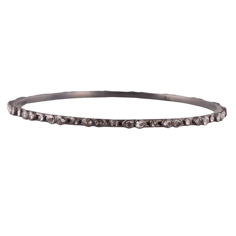 Armenta Old World Sapphire Silver Bangle Bracelet