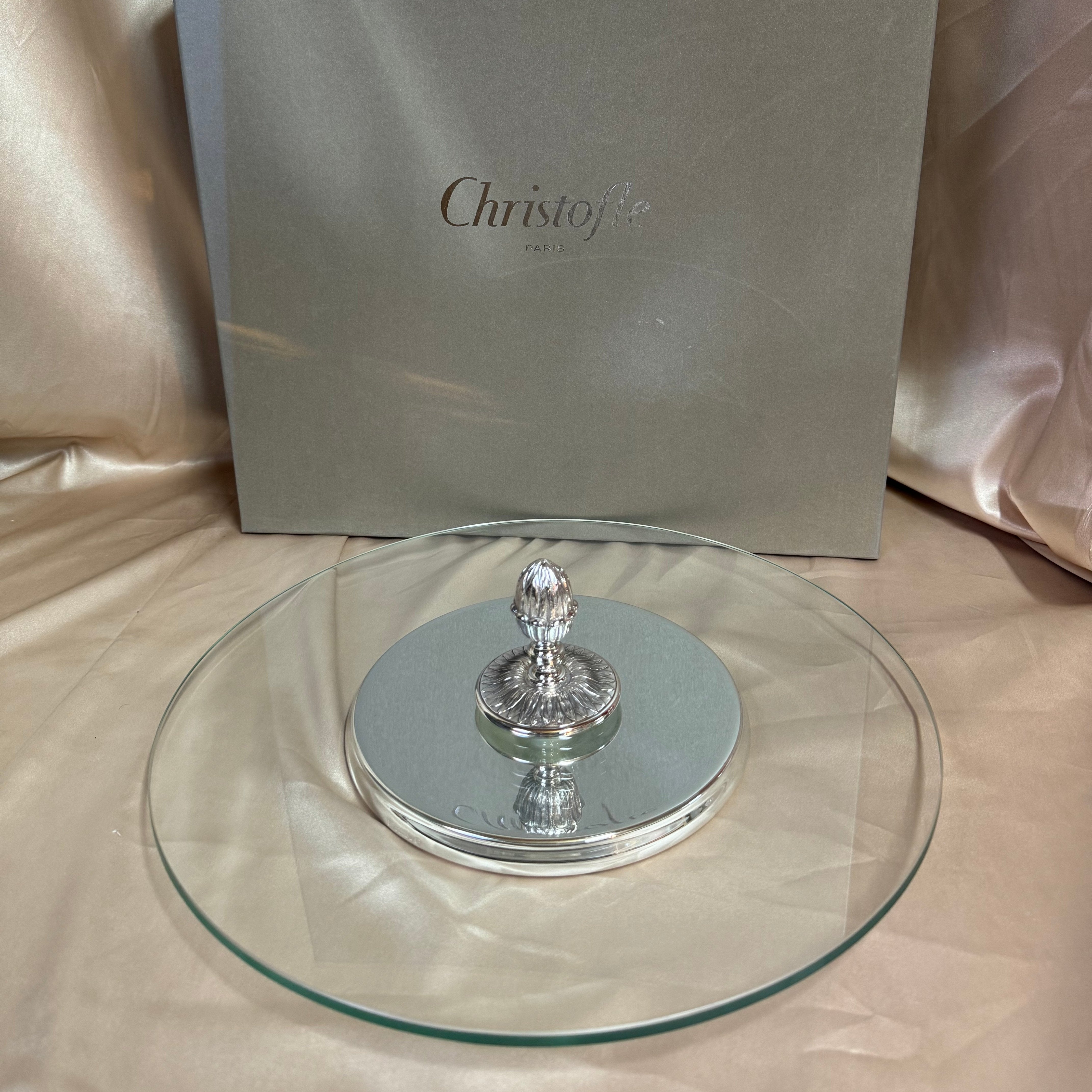 Christofle Malmaison Silver-Plated Cheese Tray B04229110