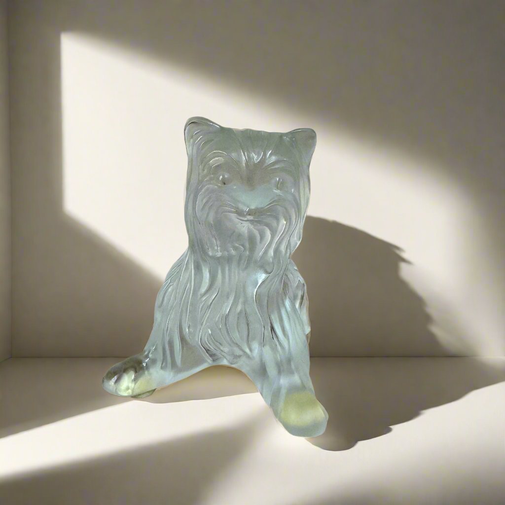 New Old Stock Lalique Crystal Super Boy Yorkshire Terrier  1174500