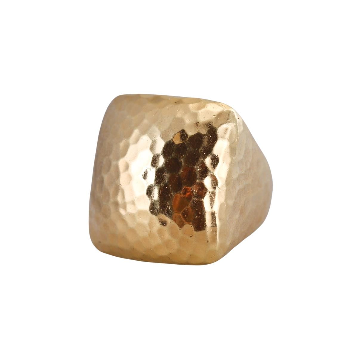 Roberto Coin Martellato 18k Gold Hammered Finish Ring