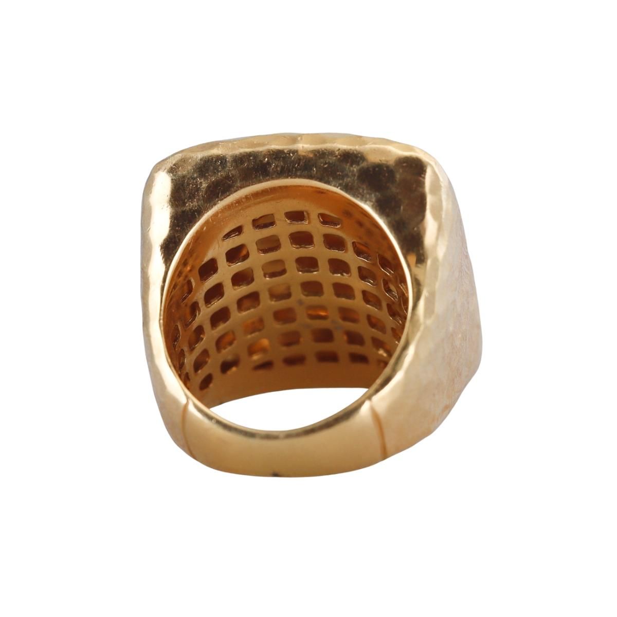 Roberto Coin Martellato 18k Gold Hammered Finish Ring