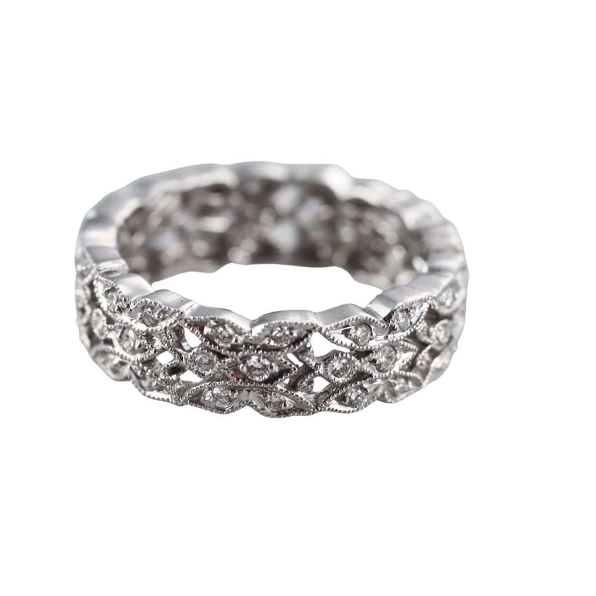 18k Gold Diamond Band Eternity Ring