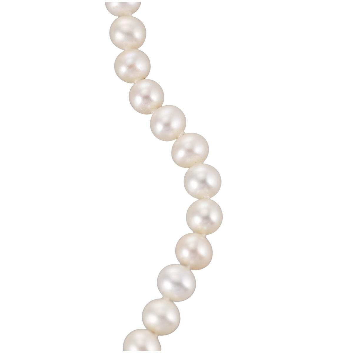 14k Gold Diamond Pearl Necklace