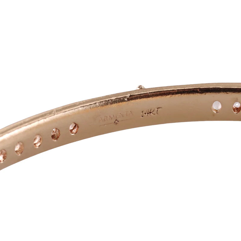 Armenta Rose World Gold Champagne Diamond Bracelet