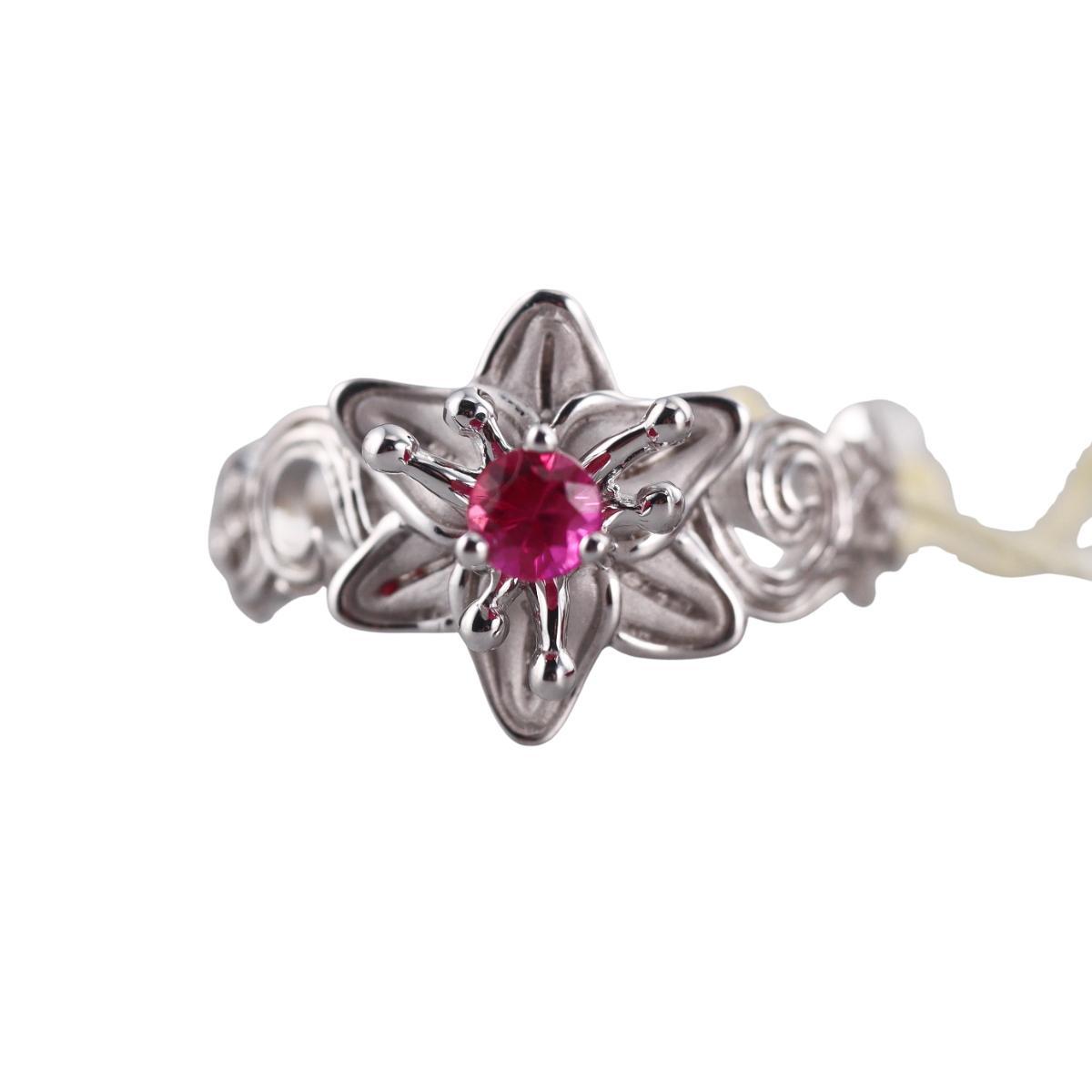 18k Gold Carrera Y Carrera Ruby Flower Ring