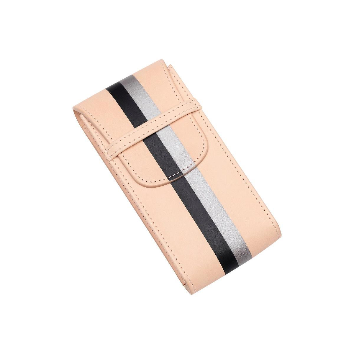 Rapport London X La Californienne Vegan Leather Watch Pouch in Black/Silver