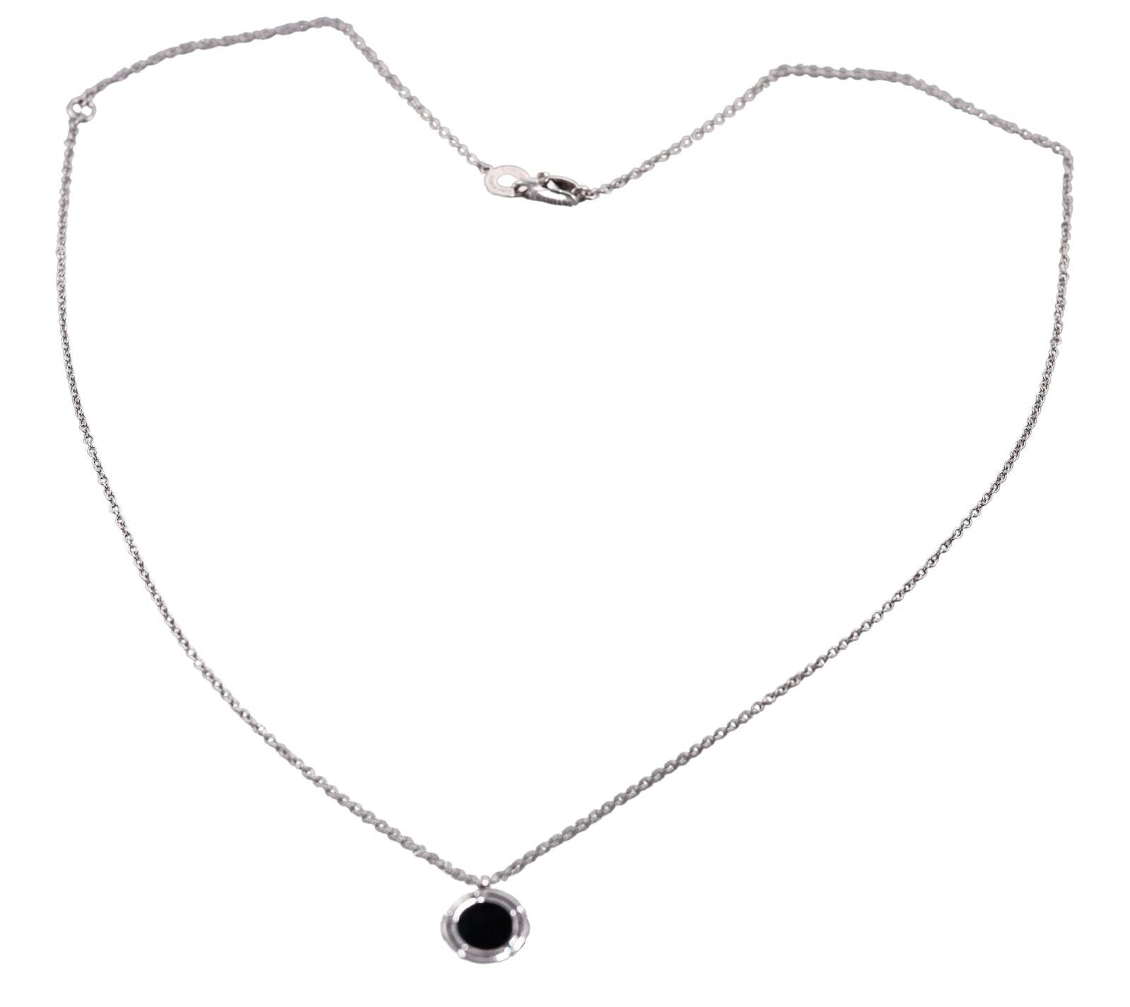 Damiani D.Side 18k Gold Diamond Onyx Pendant Necklace