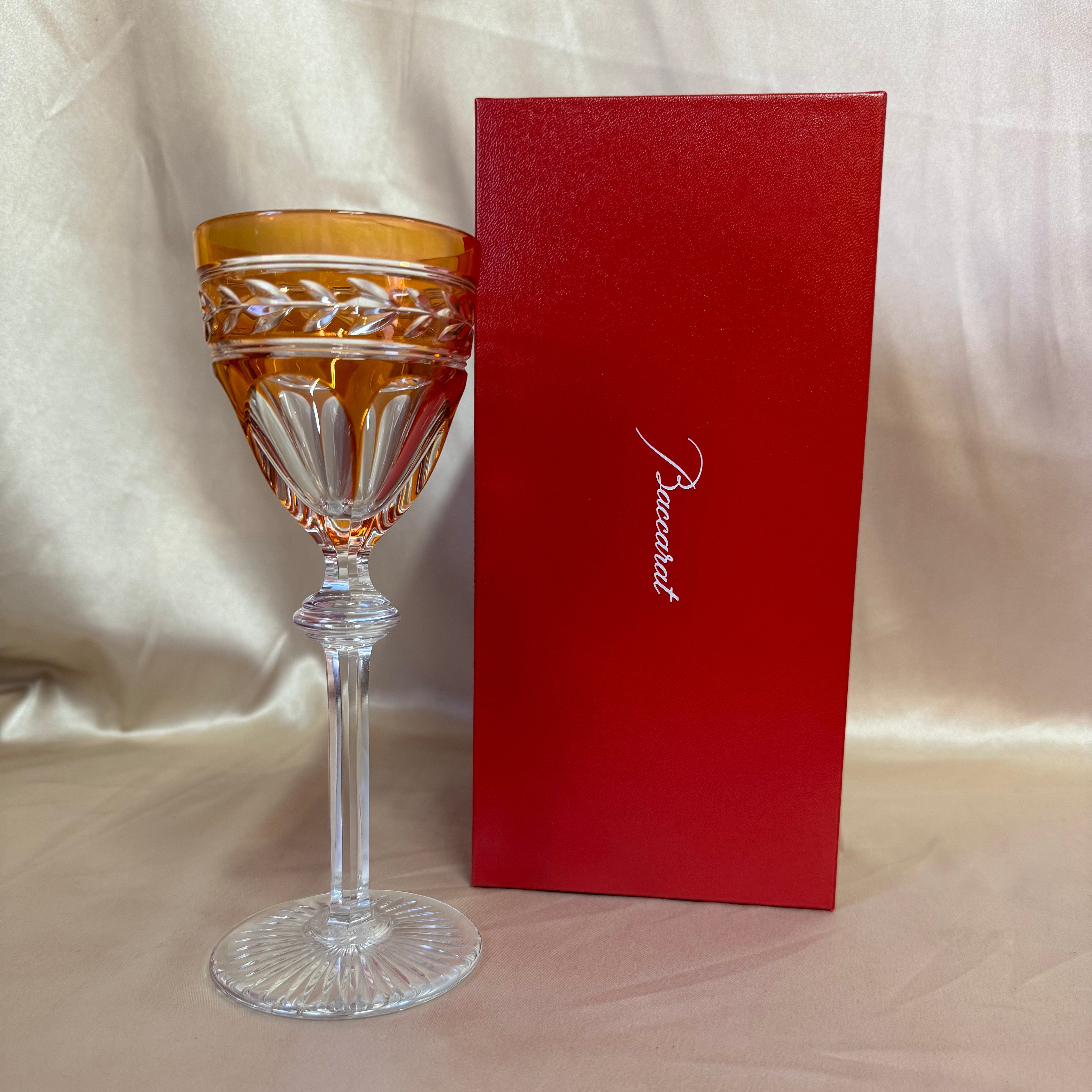 Baccarat Jonzac Orange Crystal Wine Glass 1123100