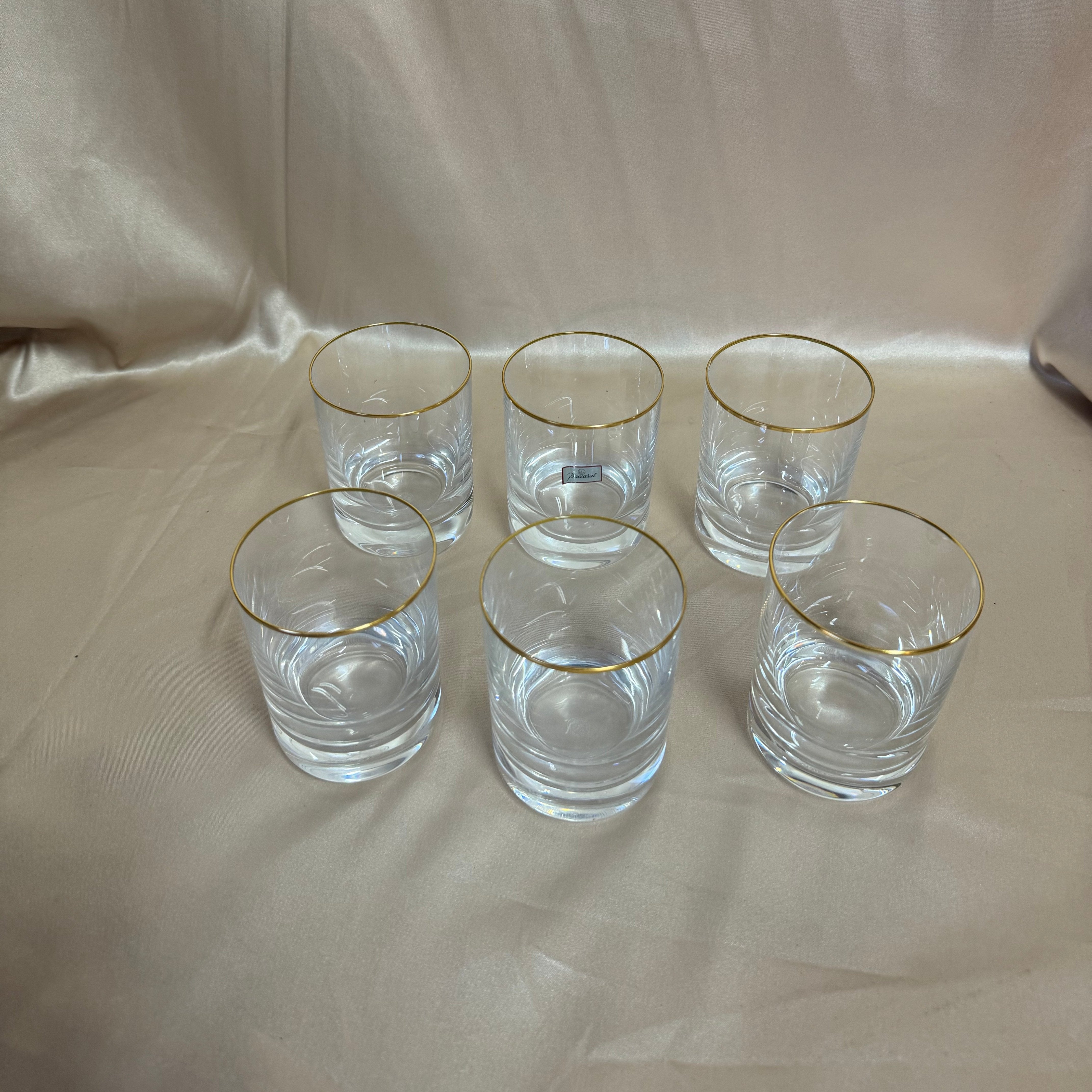 New Old Stock Baccarat Vintage Crystal Annie Tumbler Set of 6 600294