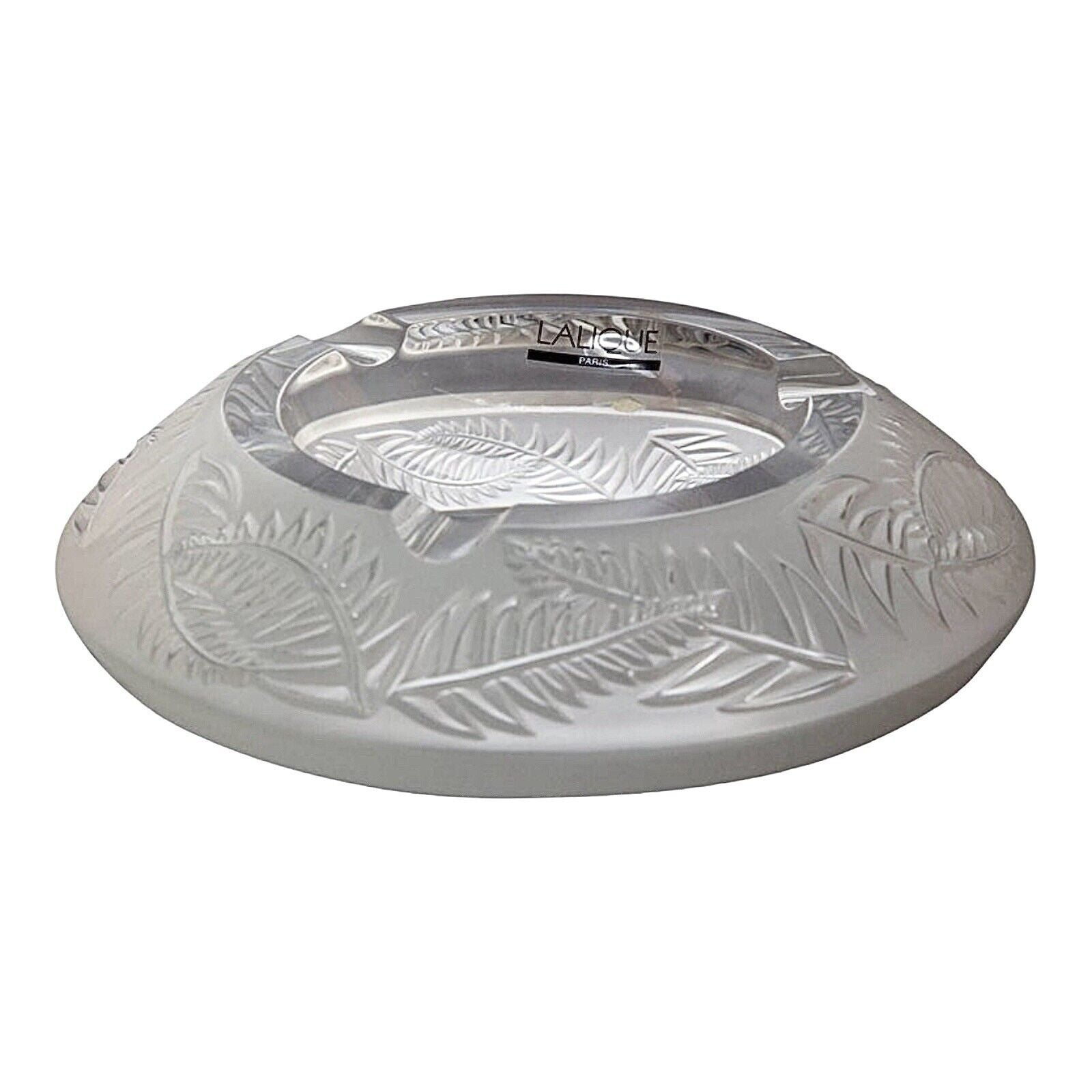 Lalique Crystal Fougeres Ashtray 1077000