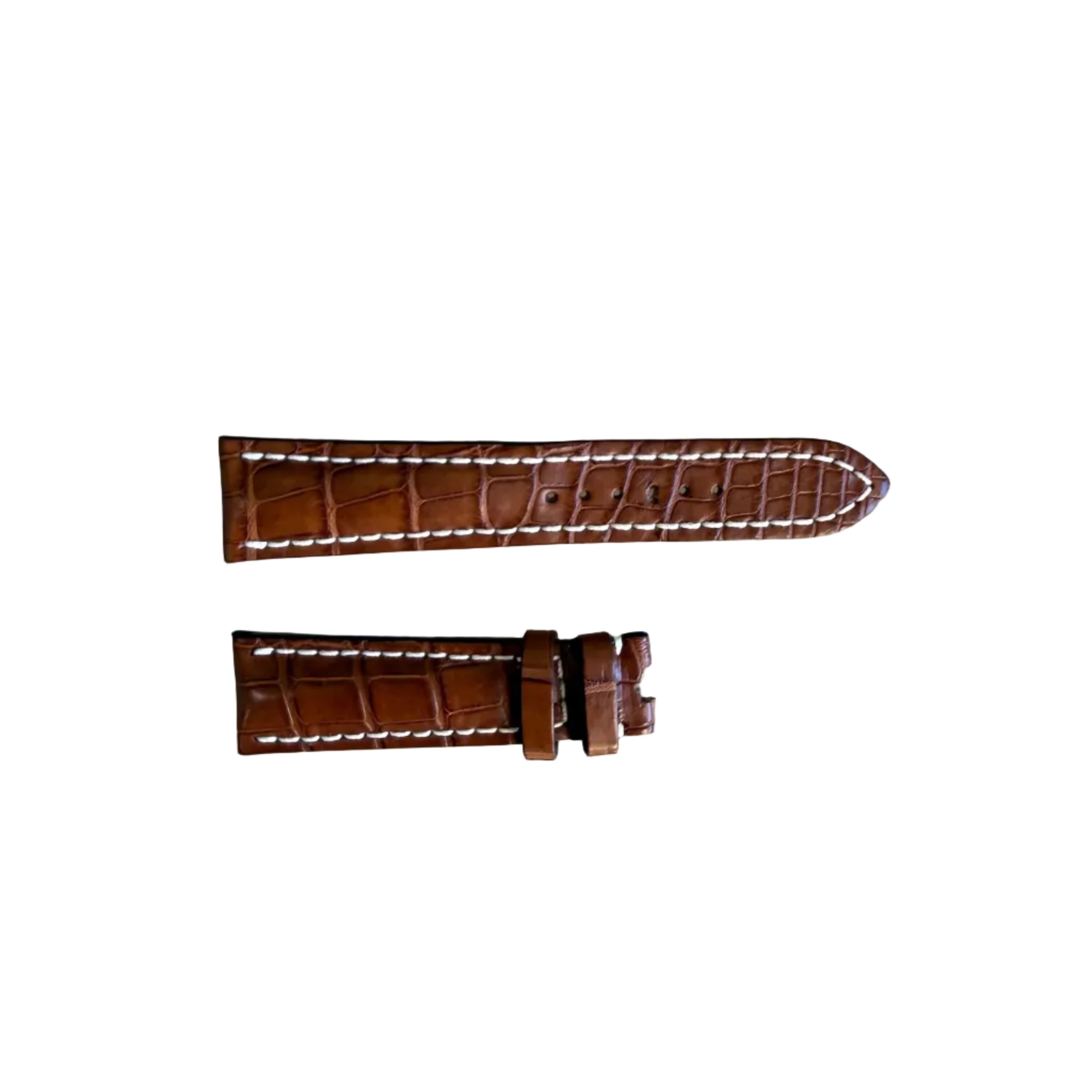 Authentic 754P Breitling Brown Alligator Watch Strap Band 24mm