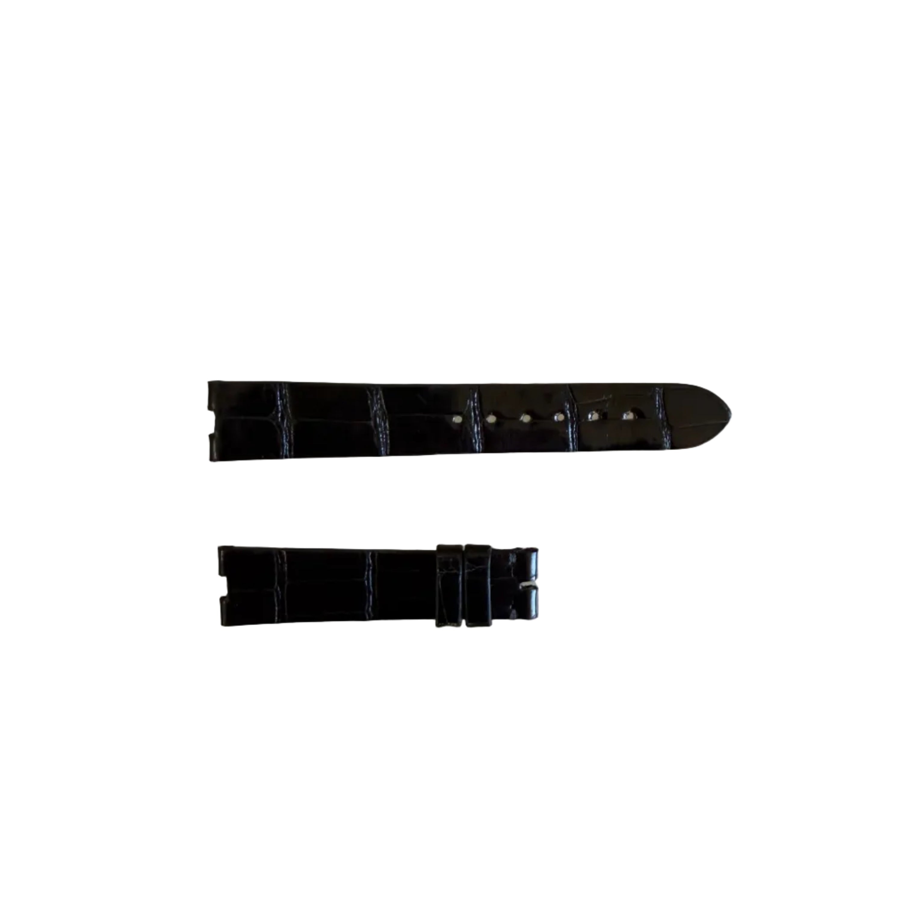 Authentic Audemars Piguet Black Allgator Shiny Watch Strap Band 16mm