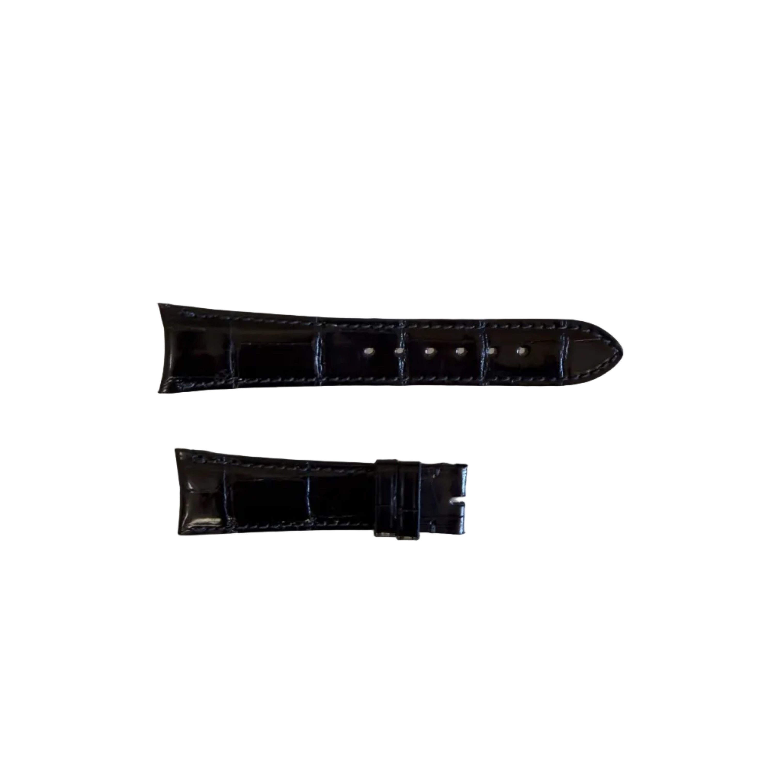 Authentic Audemars Piguet Black Alligator Shiny Watch Band Strap 20.5mm