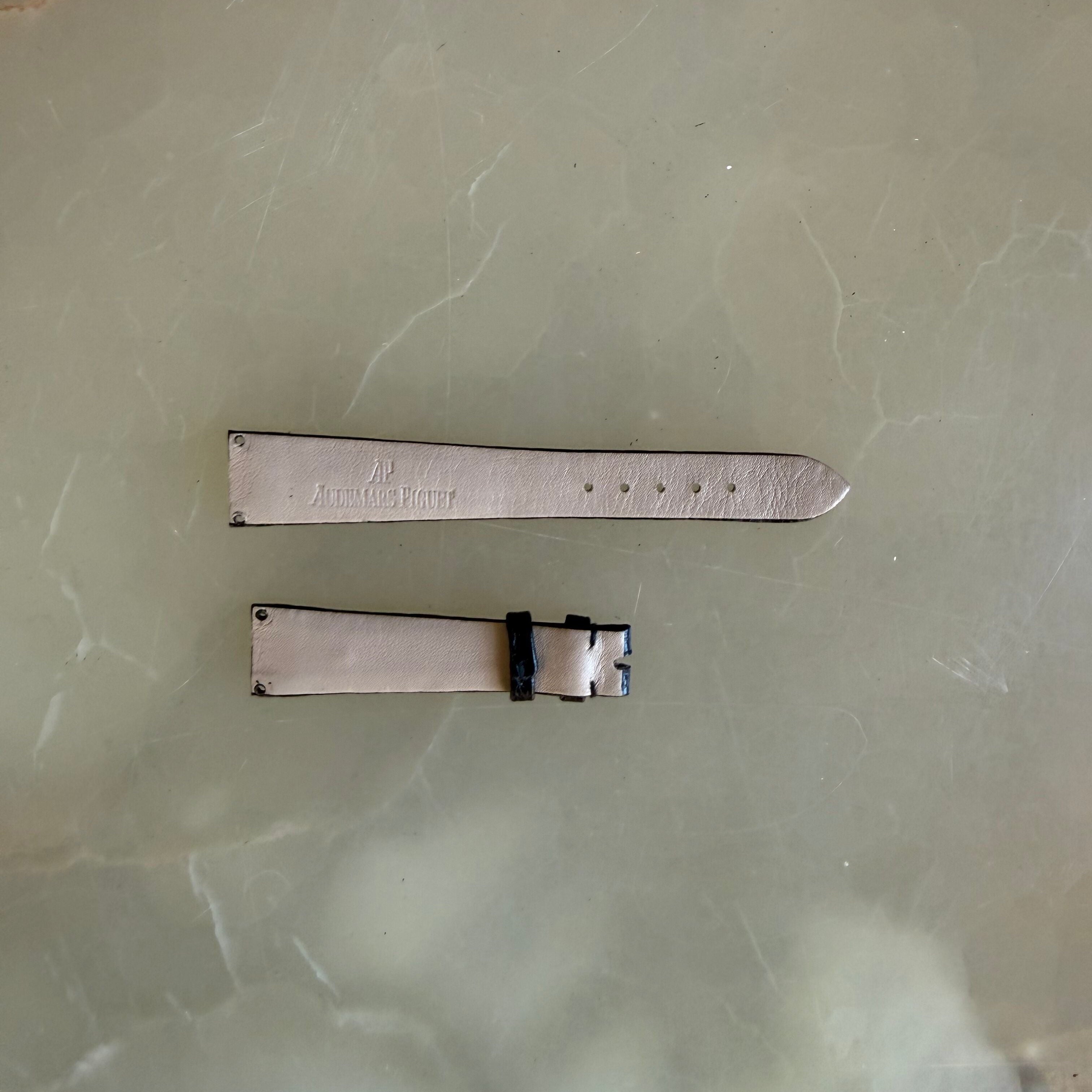 Authentic Audemars Piguet Black Crocodile Watch Band Strap 13mm