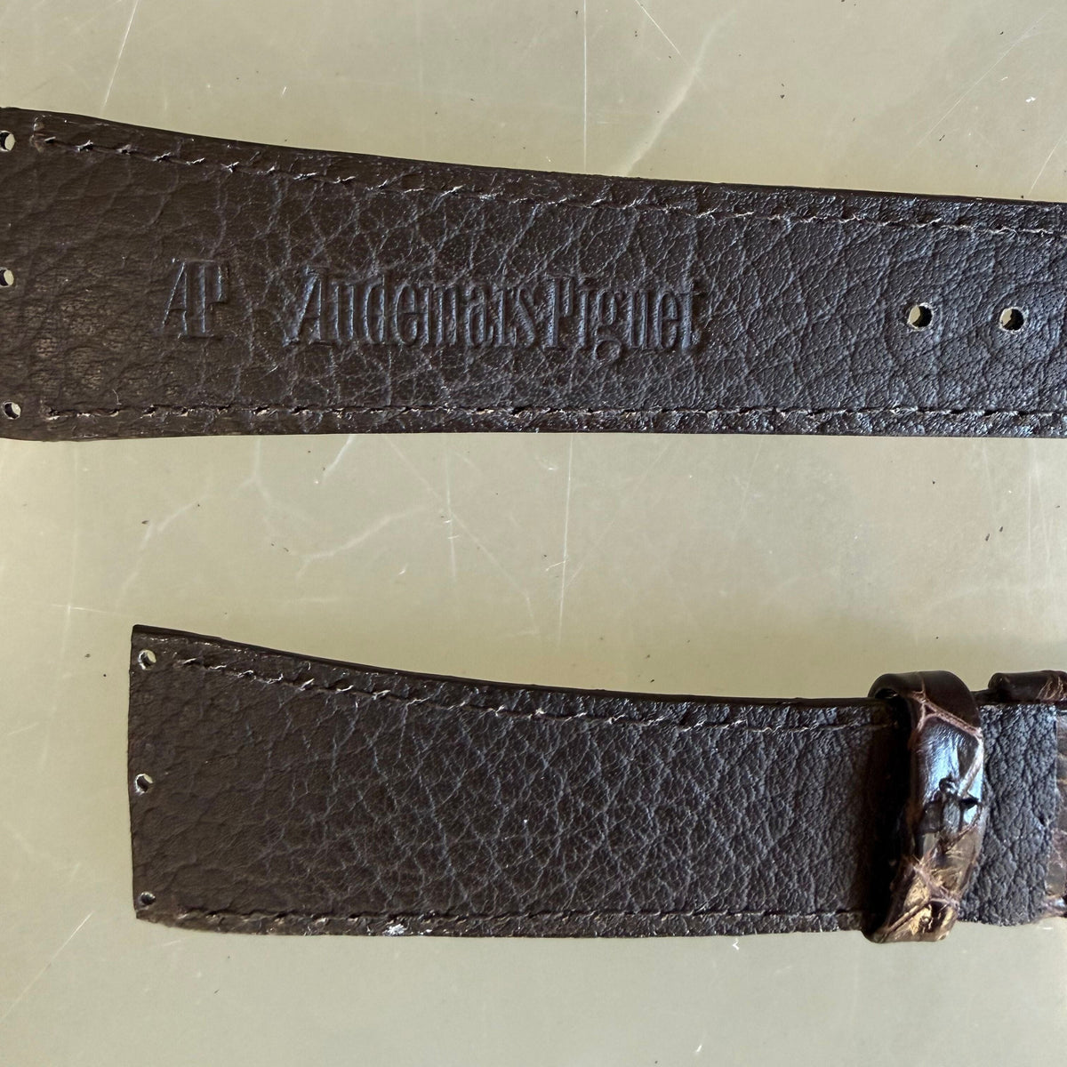Authentic Audemars Piguet Brown Alligator Watch Band Strap 18mm