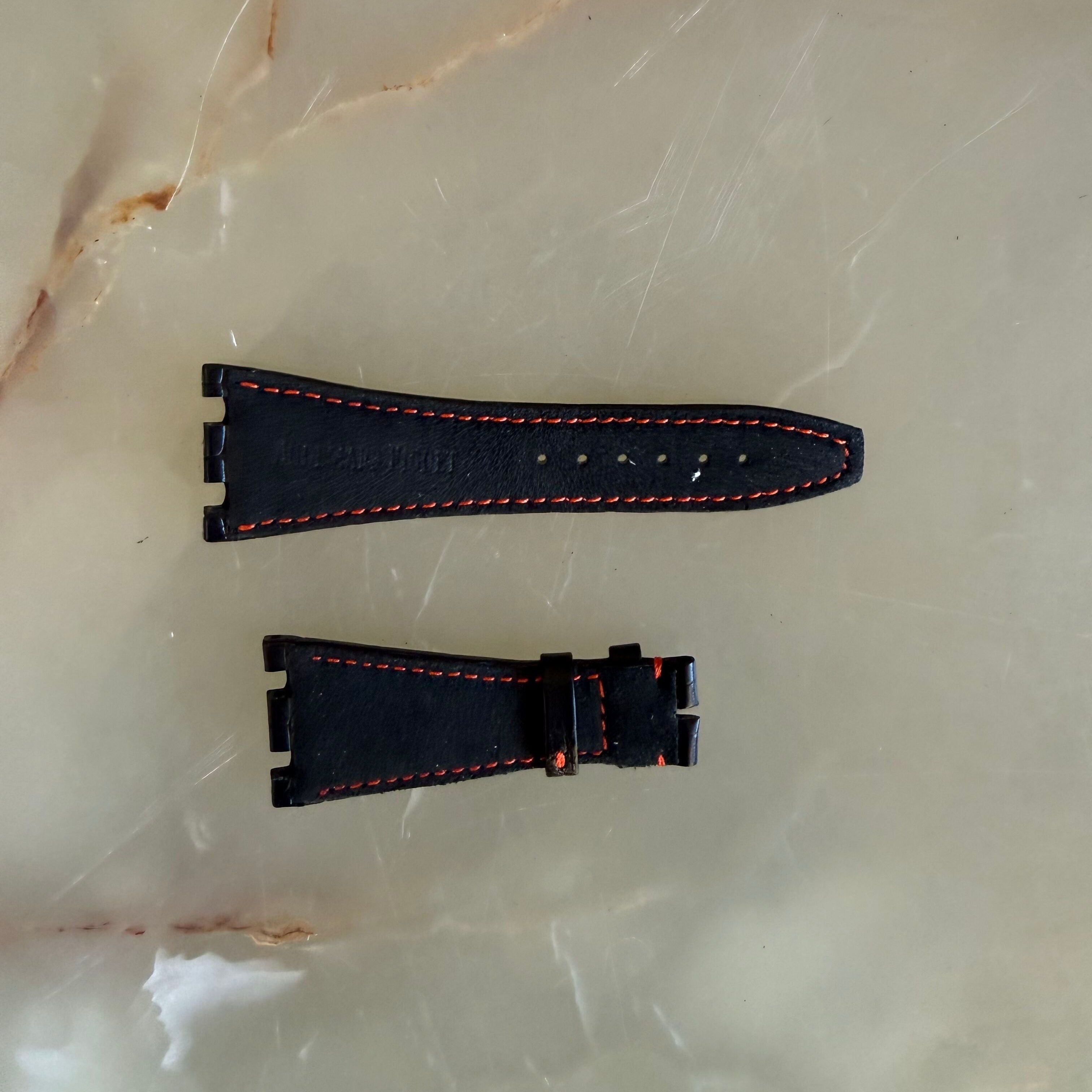 Authentic Audemars Piguet Royal Oak Offshore Black Alligator Watch Strap Band