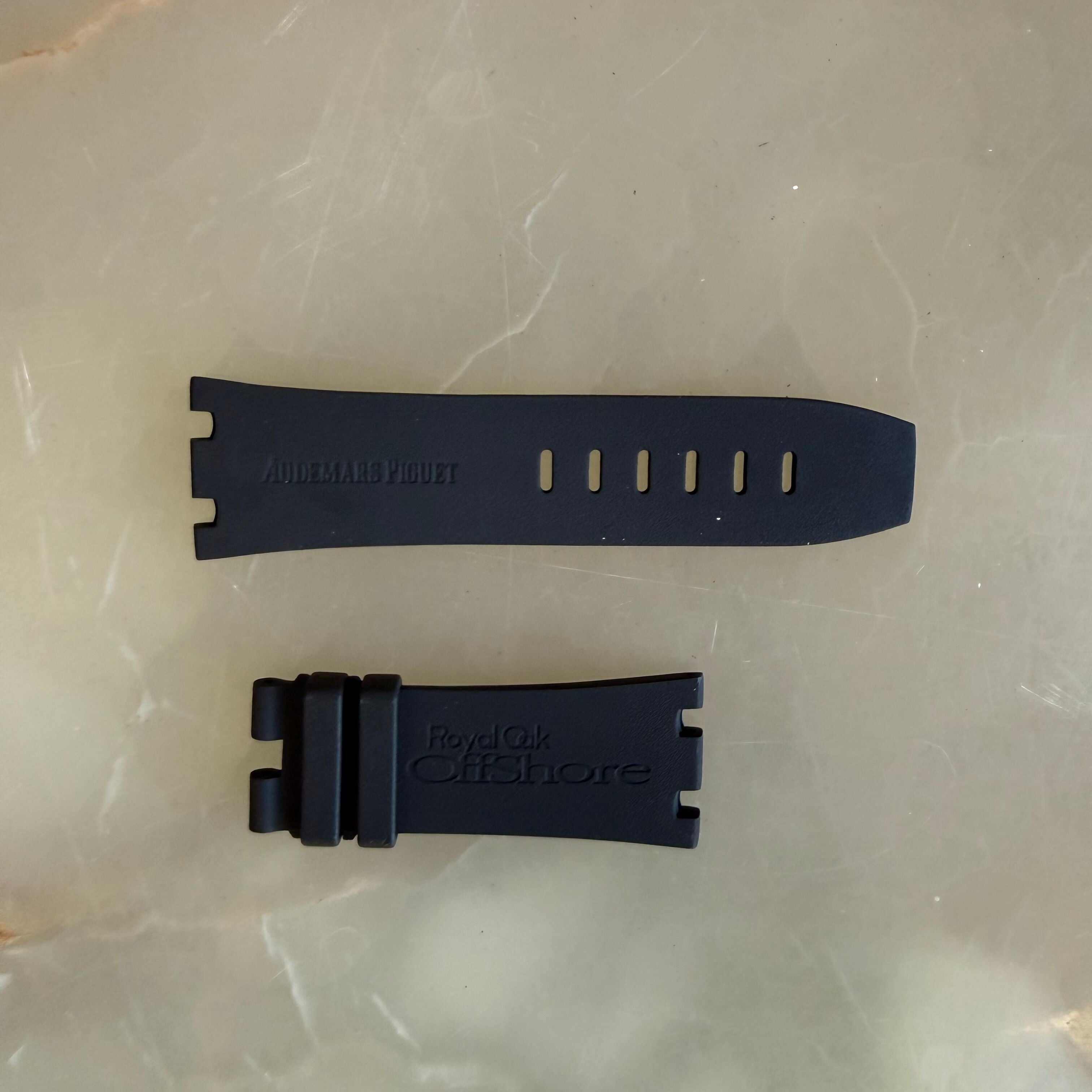 Authentic Audemars Piguet Royal Oak Offshore Black Rubber Watch Band Strap 29mm