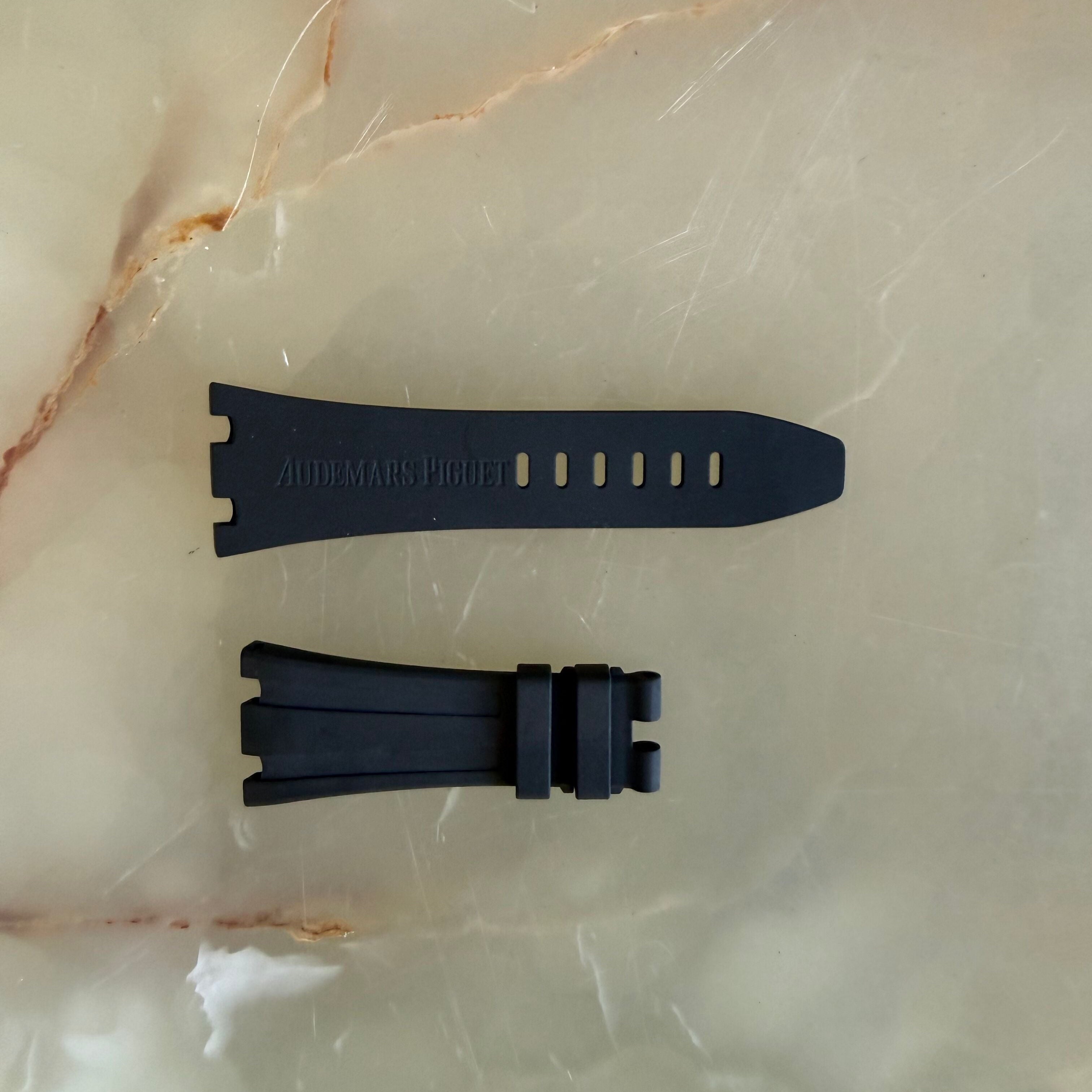 Authentic Audemars Piguet Royal Oak Offshore Black Rubber Watch Strap Band 29mm