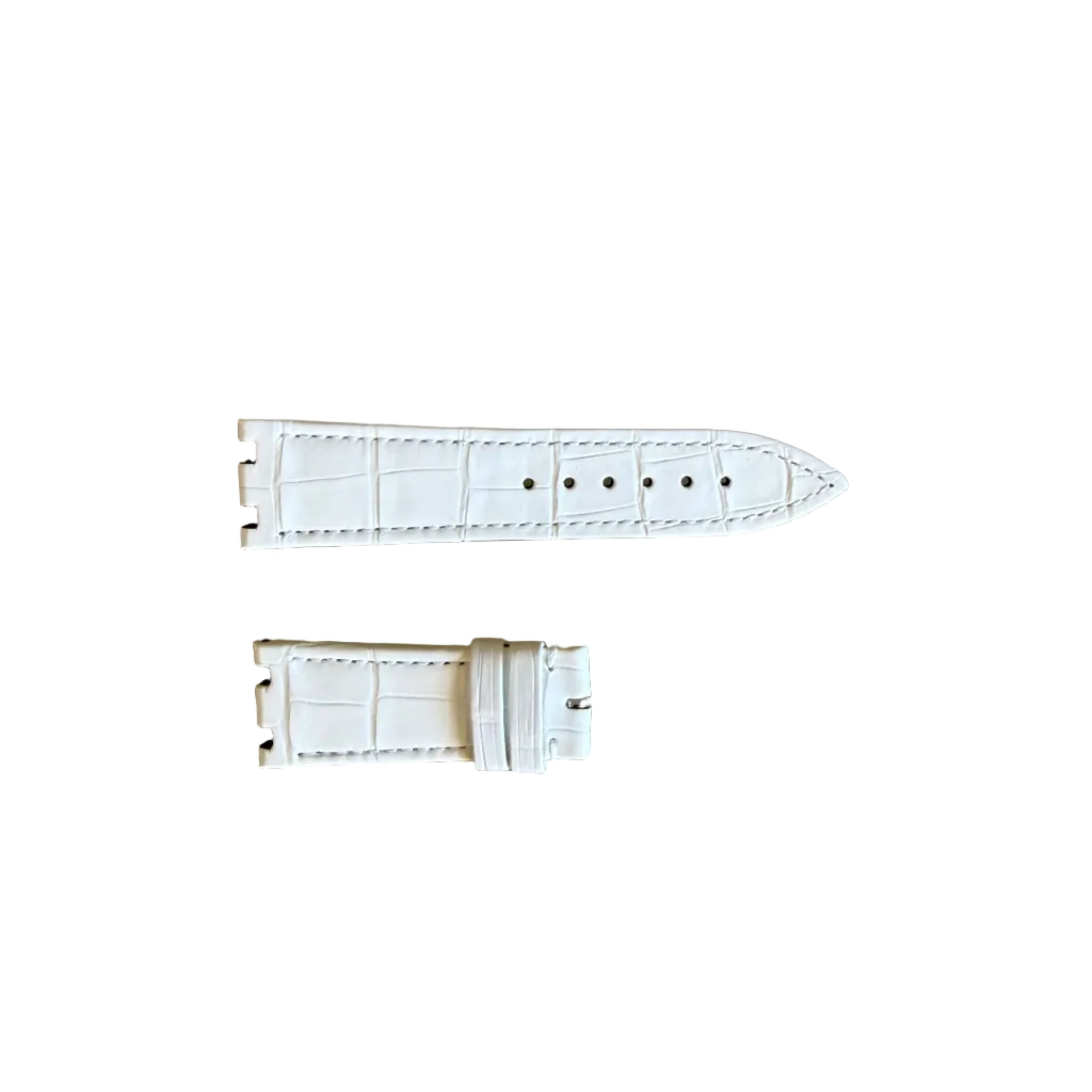 Authentic Audemars Piguet Royal Oak White Alligator Watch Band Strap 21mm