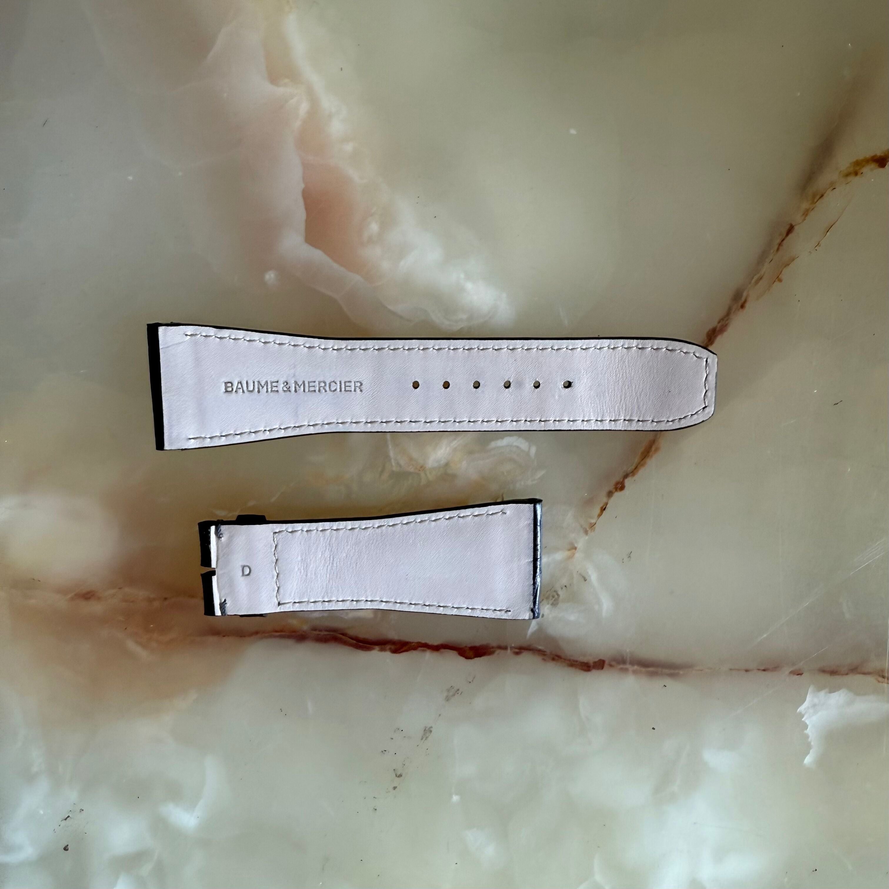 Authentic Baume & Mercier Black Alligator Watch Strap Band 29mm