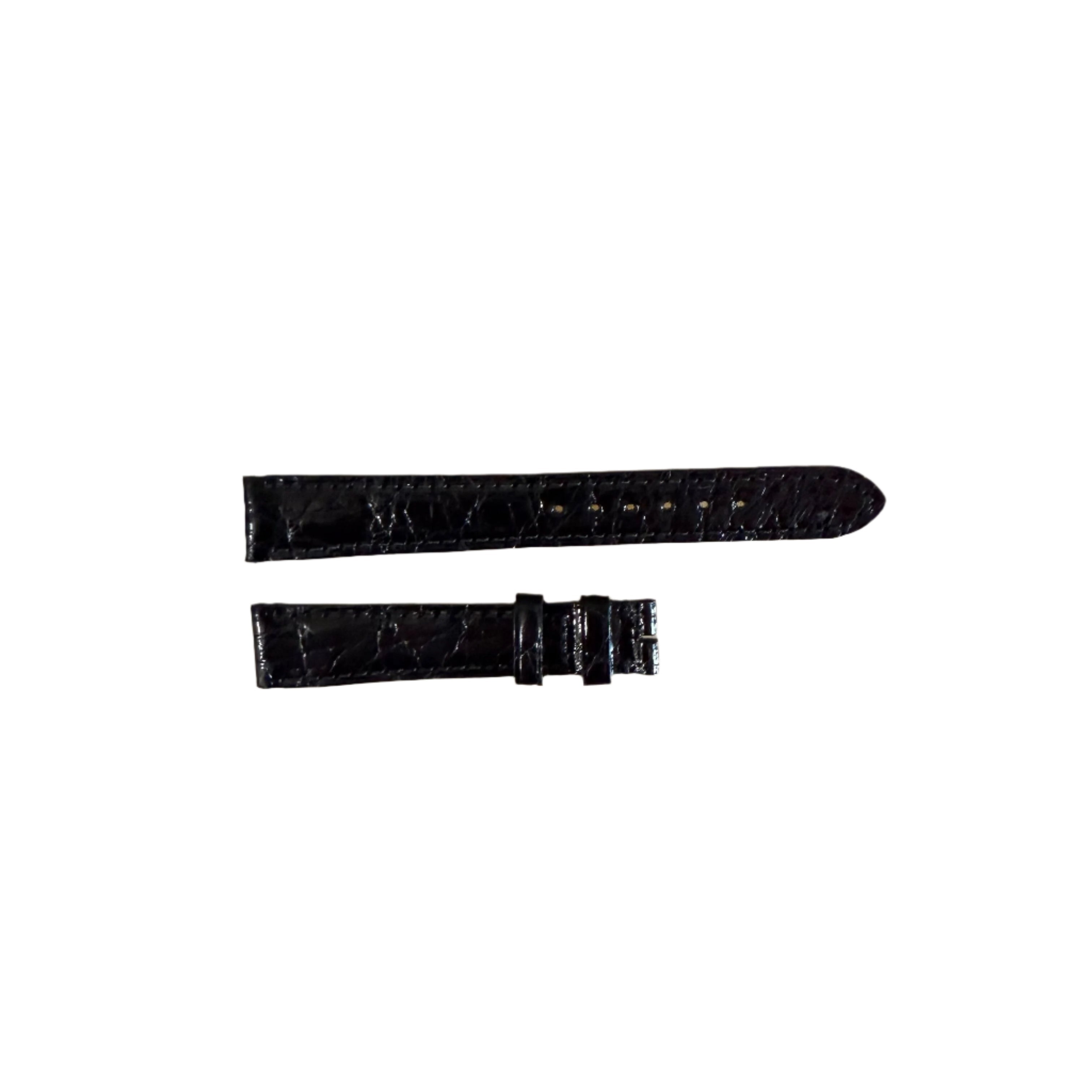 Authentic Baume & Mercier Black Crocodile Watch Strap Band 16mm