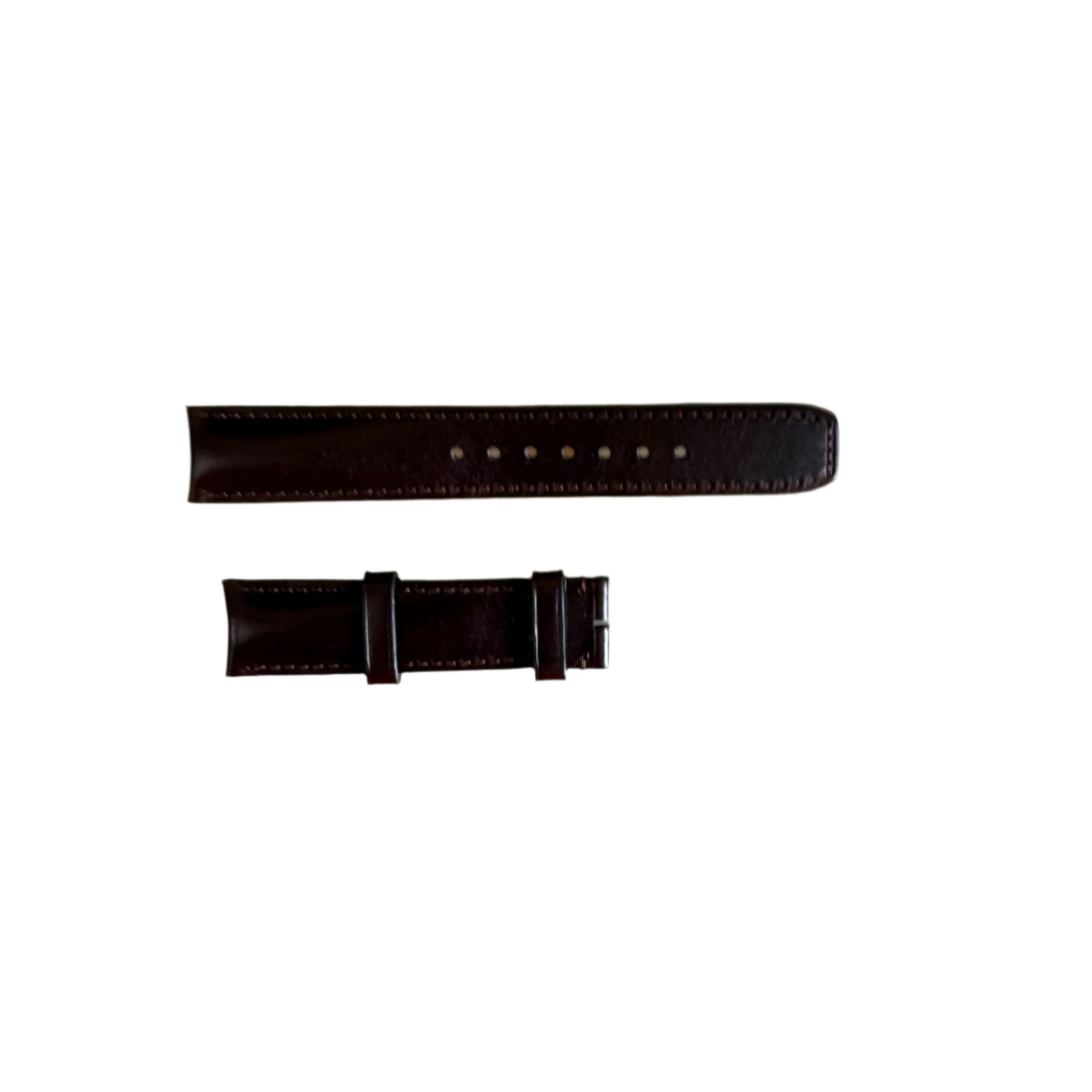 Authentic Baume & Mercier Brown Leather Watch Strap Band 19mm