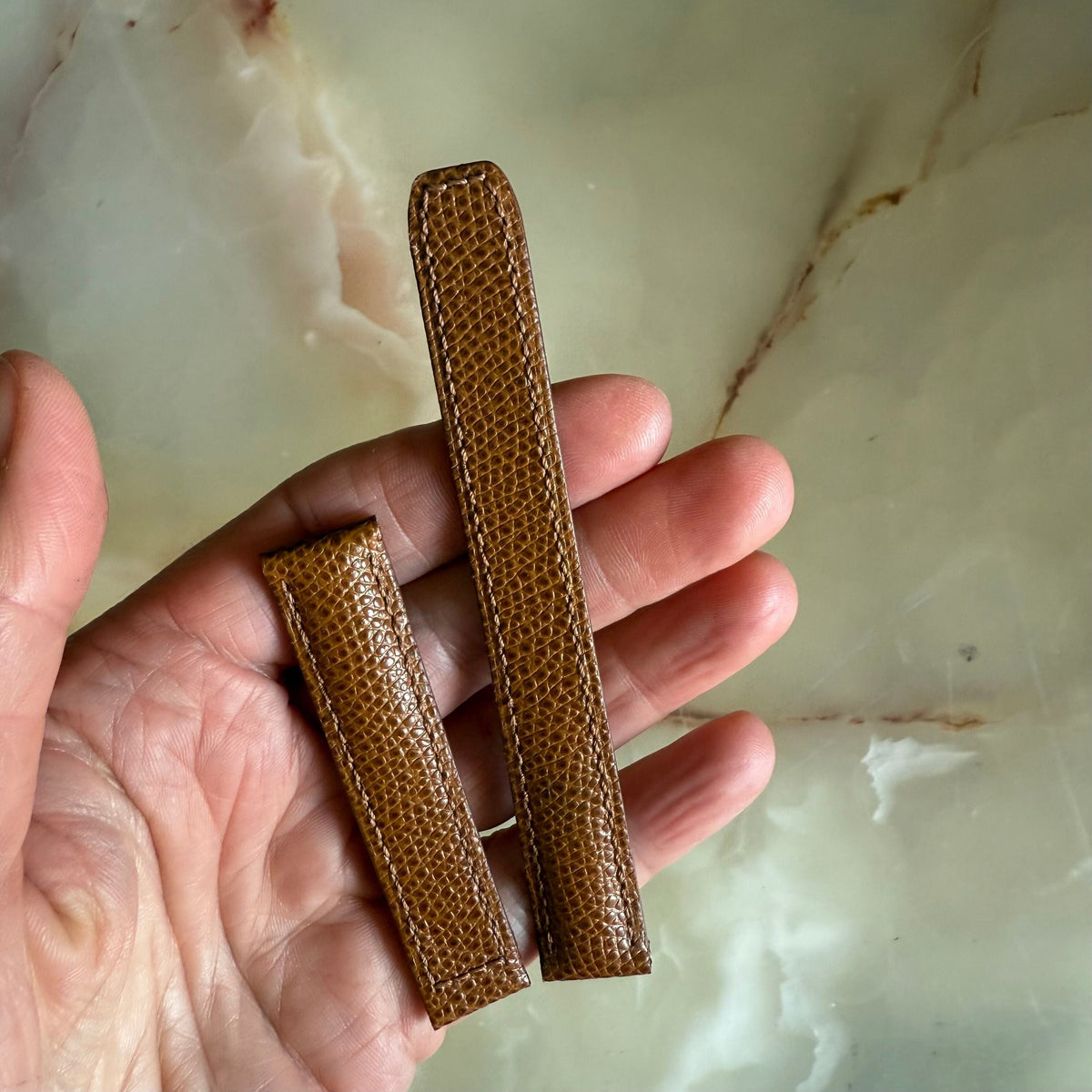 Authentic Baume & Mercier Brown Lizard Watch Strap Band 15mm