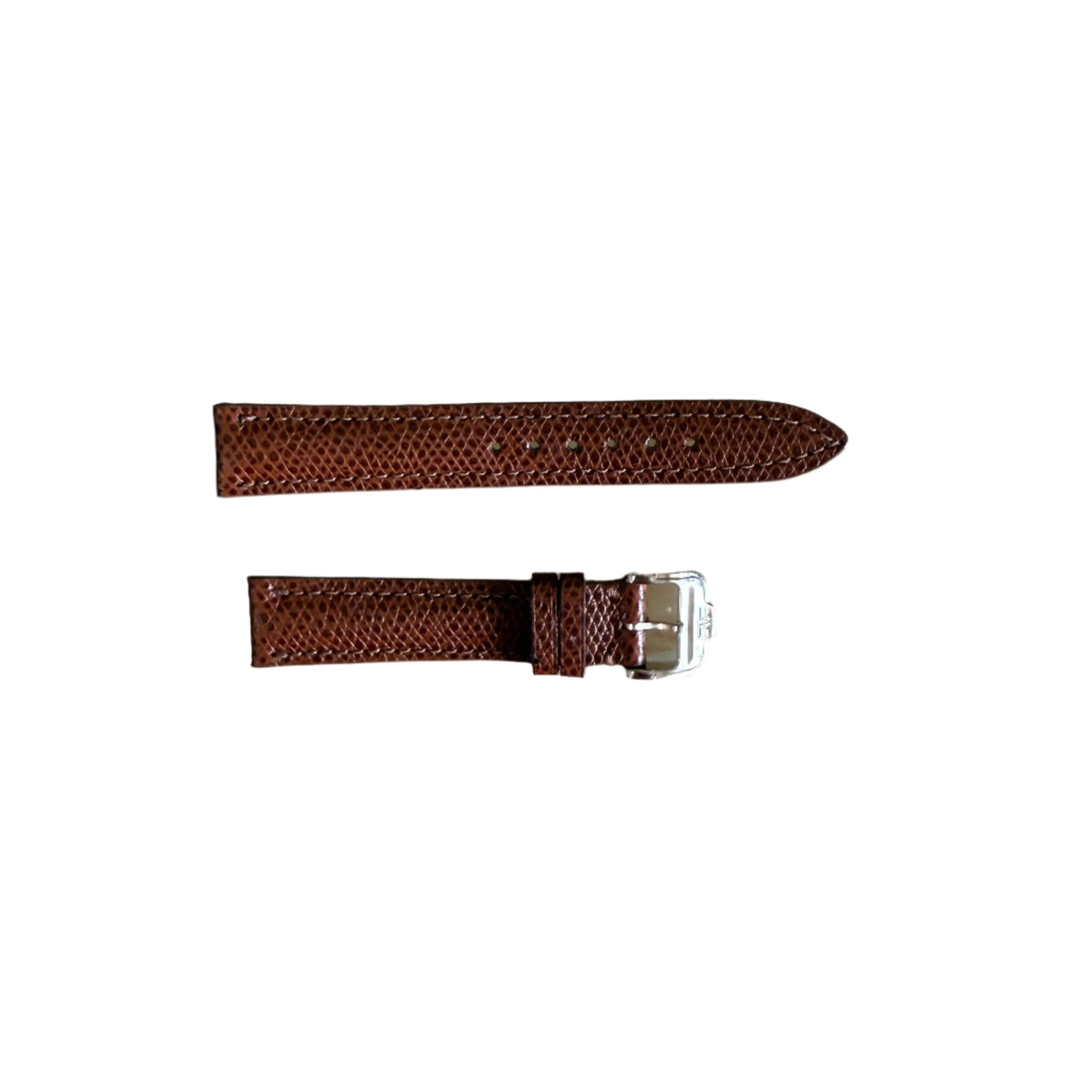 Authentic Baume & Mercier Brown Lizard Watch Strap Band 15mm with Buckle