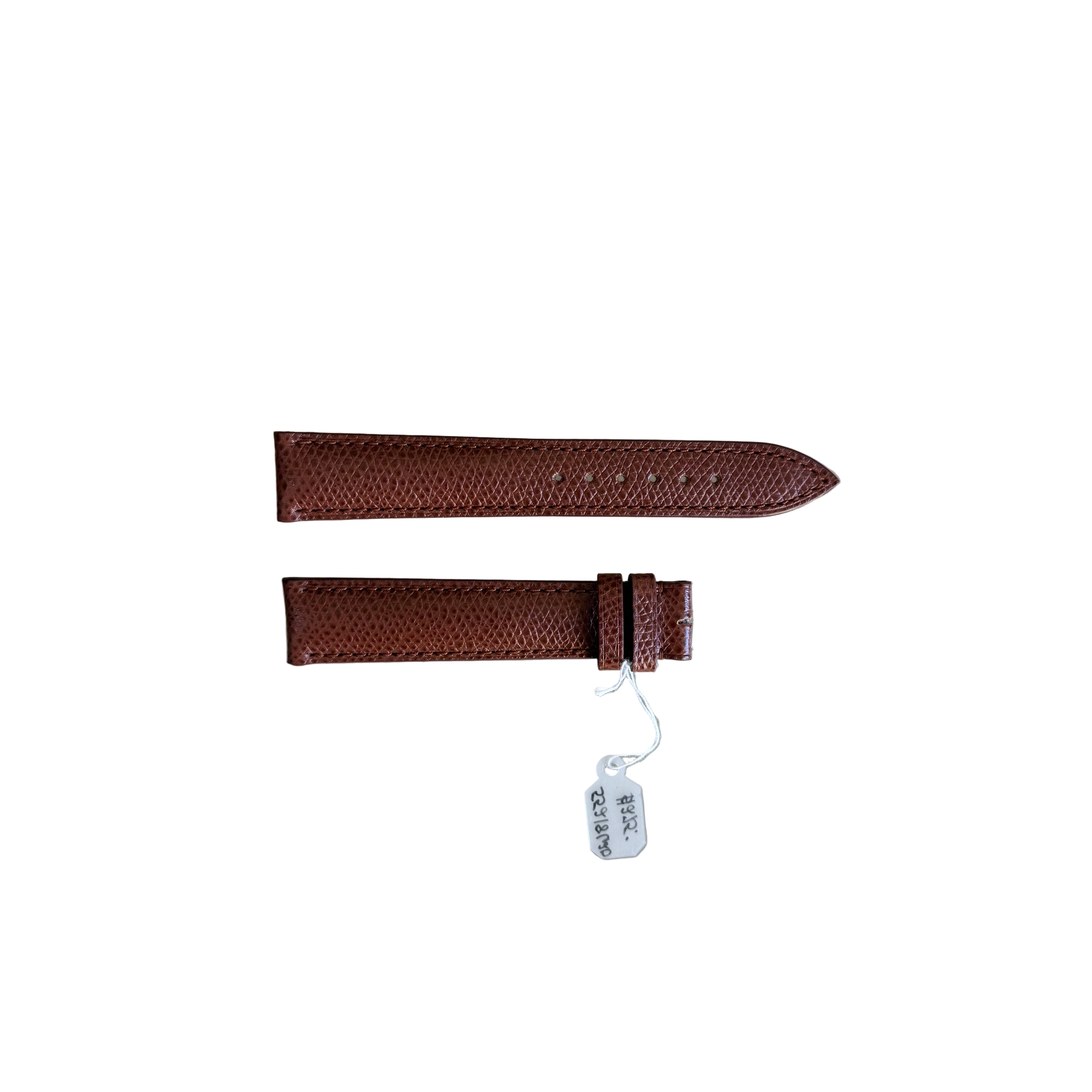 Authentic Baume & Mercier Brown Lizard Watch Strap Band 18mm