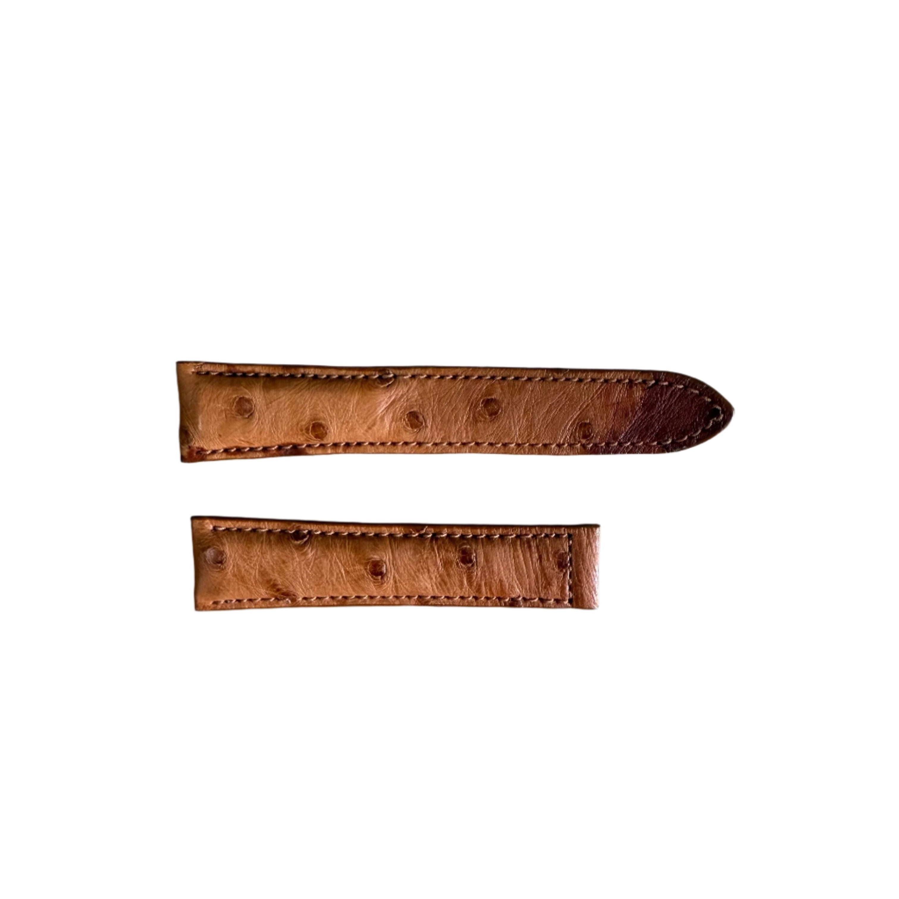 Authentic Baume & Mercier Brown Ostrich Watch Strap Band 21mm