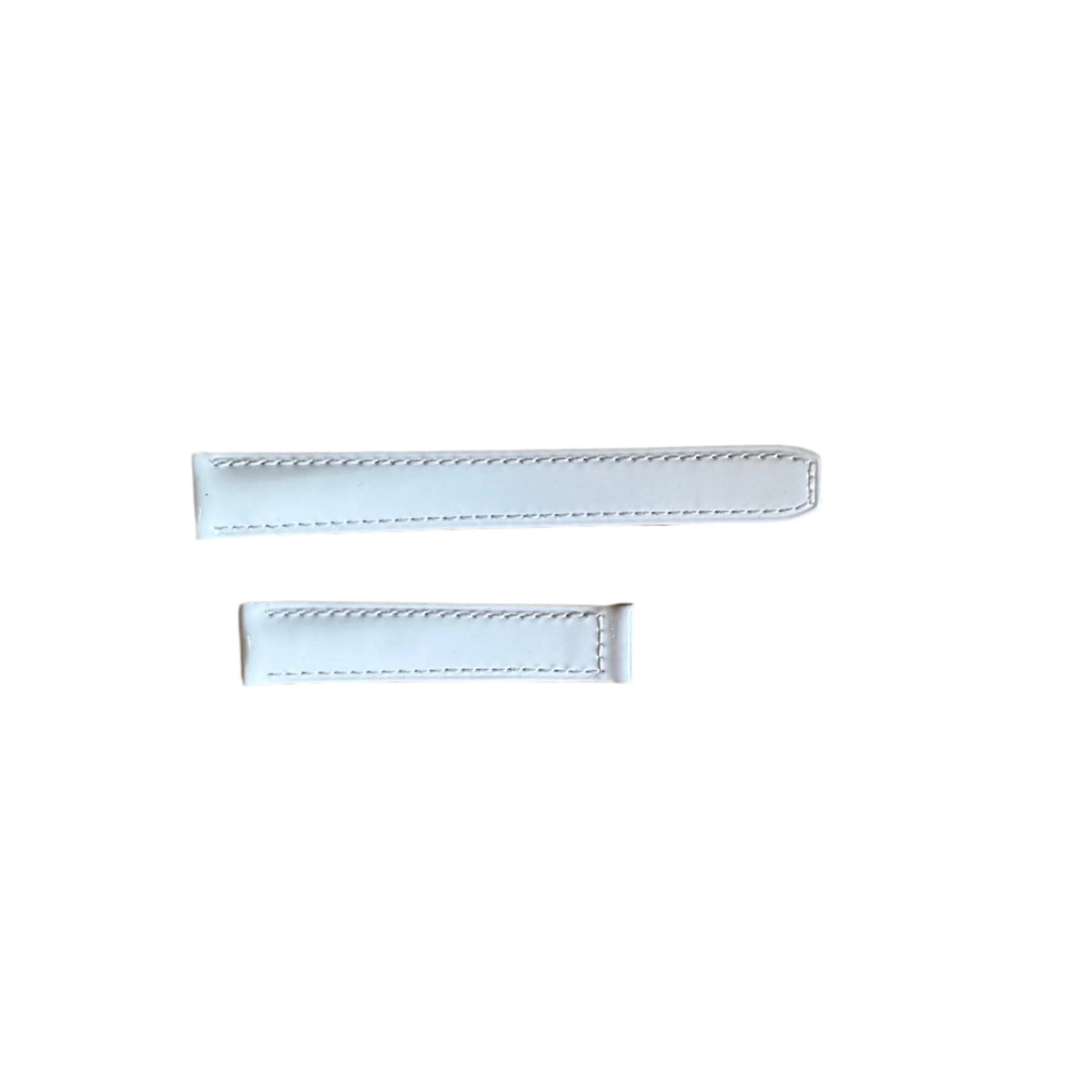 Authentic Baume & Mercier White Varnished Watch Strap Band 15mm