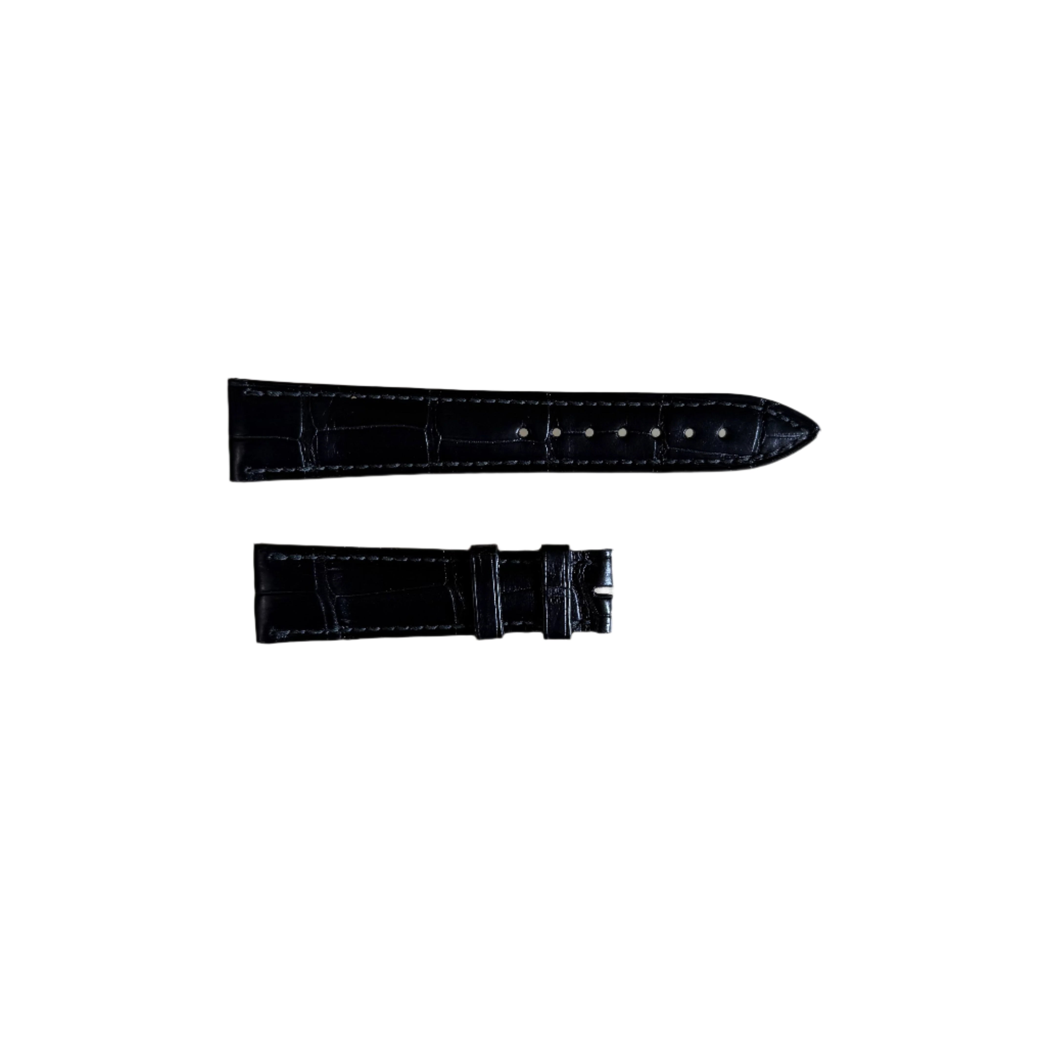 Authentic Blancpain Black Alligator Watch Strap Band 18mm