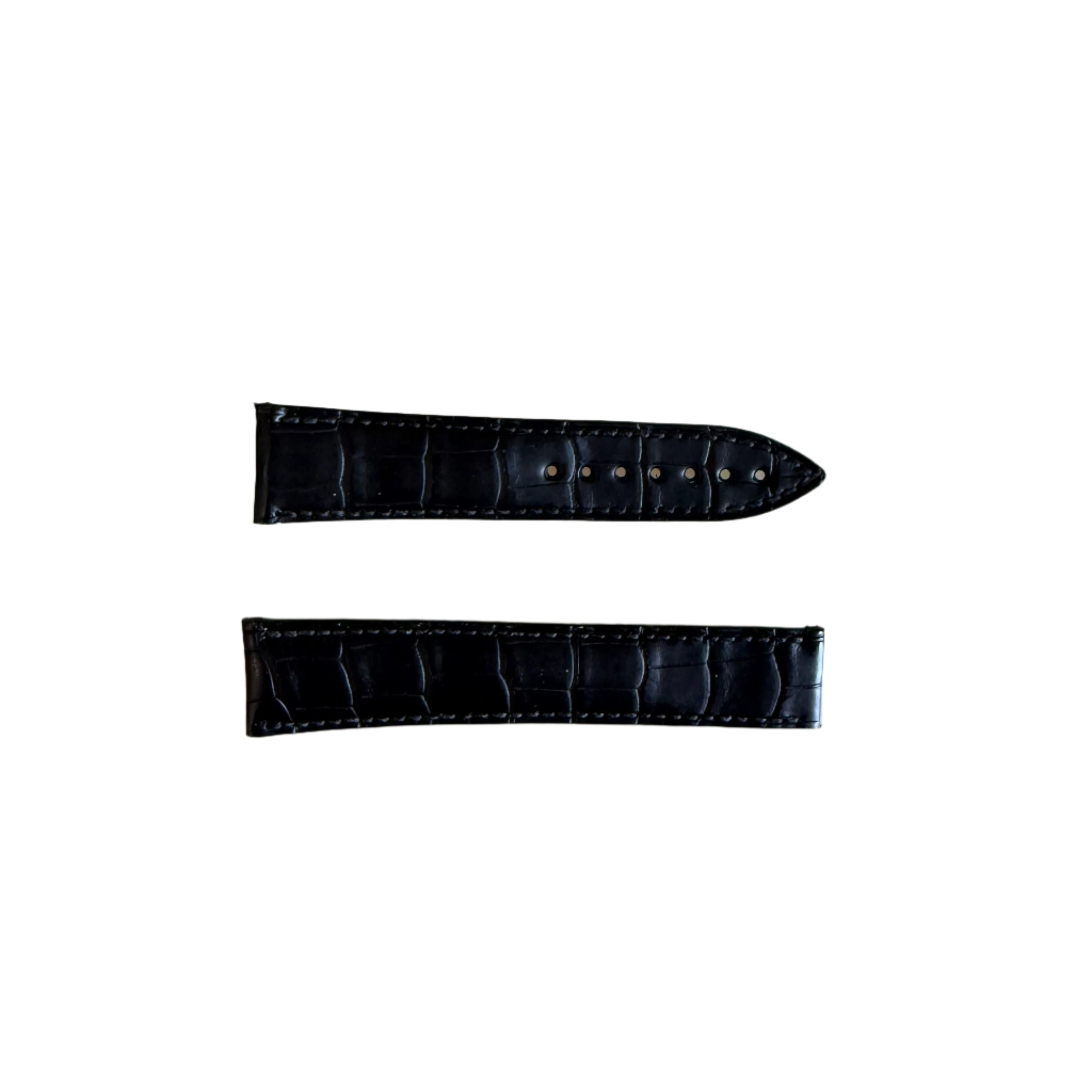 Authentic Blancpain Black Alligator Watch Strap Band 18mm