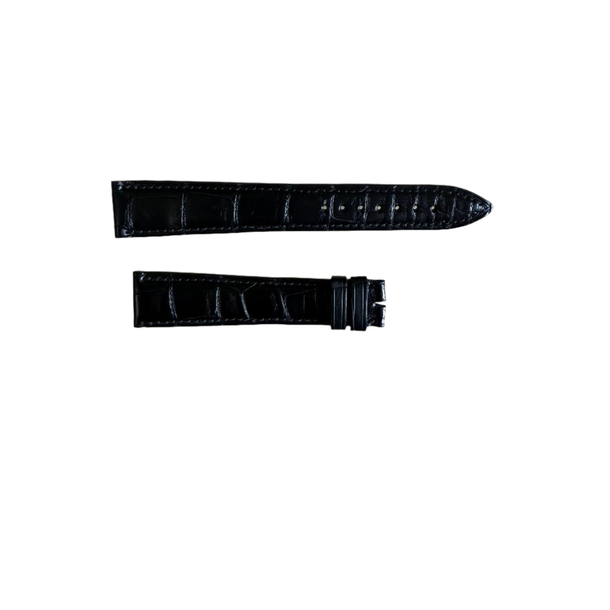 Authentic Blancpain Black Alligator Watch Strap Band 19mm