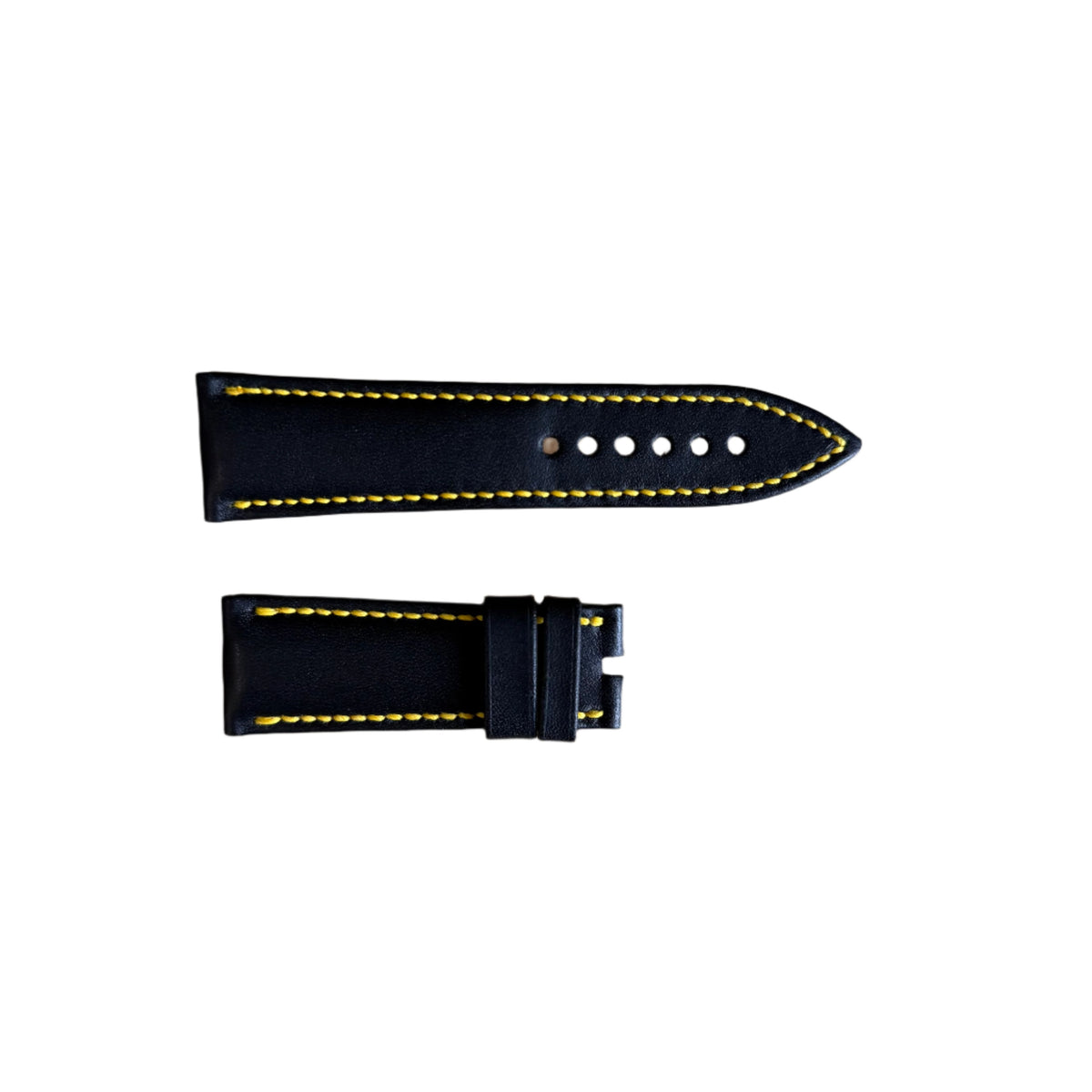 Authentic Blancpain Black Leather Watch Strap Band 23mm