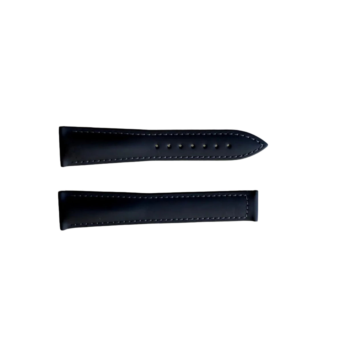 Authentic Blancpain Black Rubber Grey Stitching Watch Band Strap 20mm