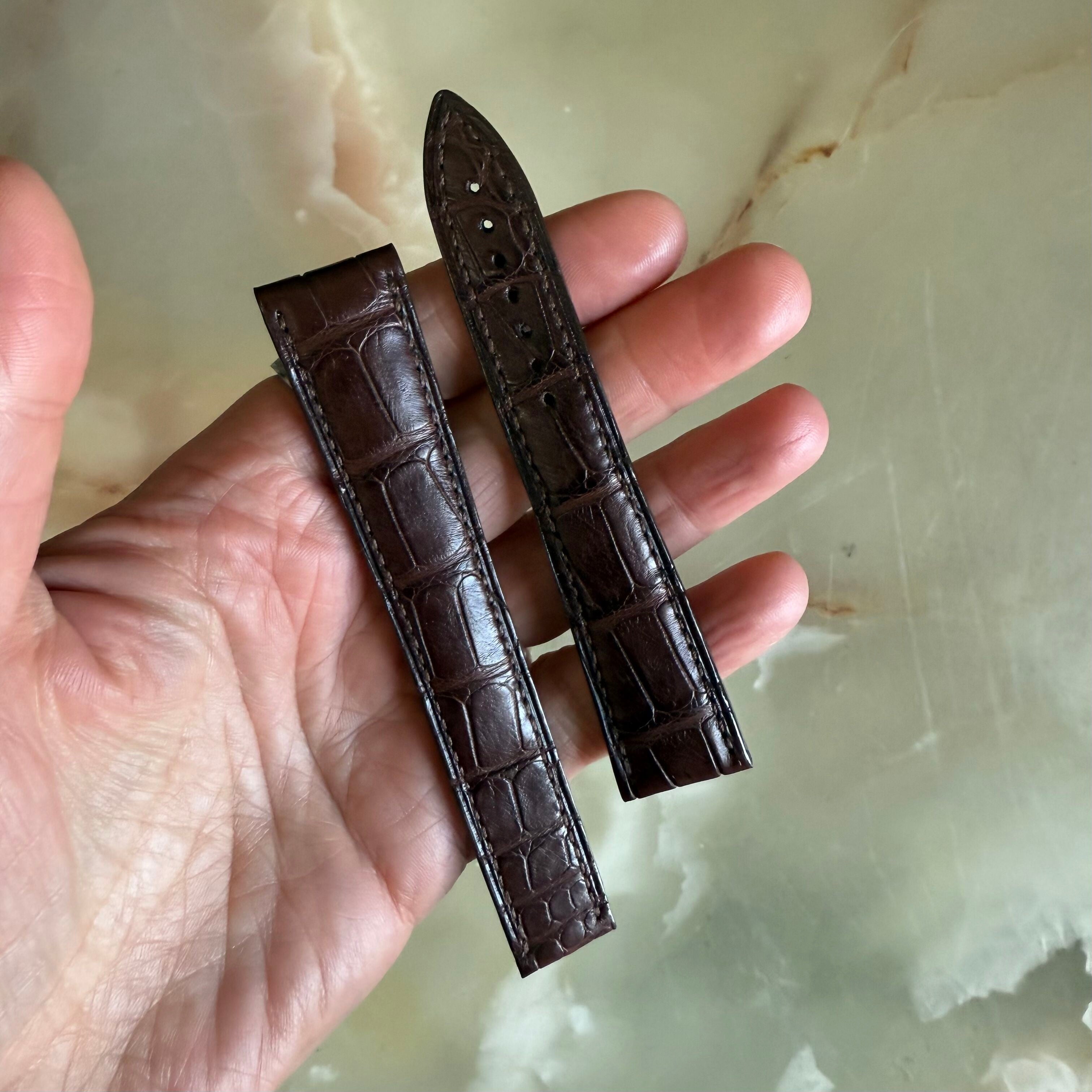 Authentic Blancpain Brown Alligator Watch Strap Band 20mm