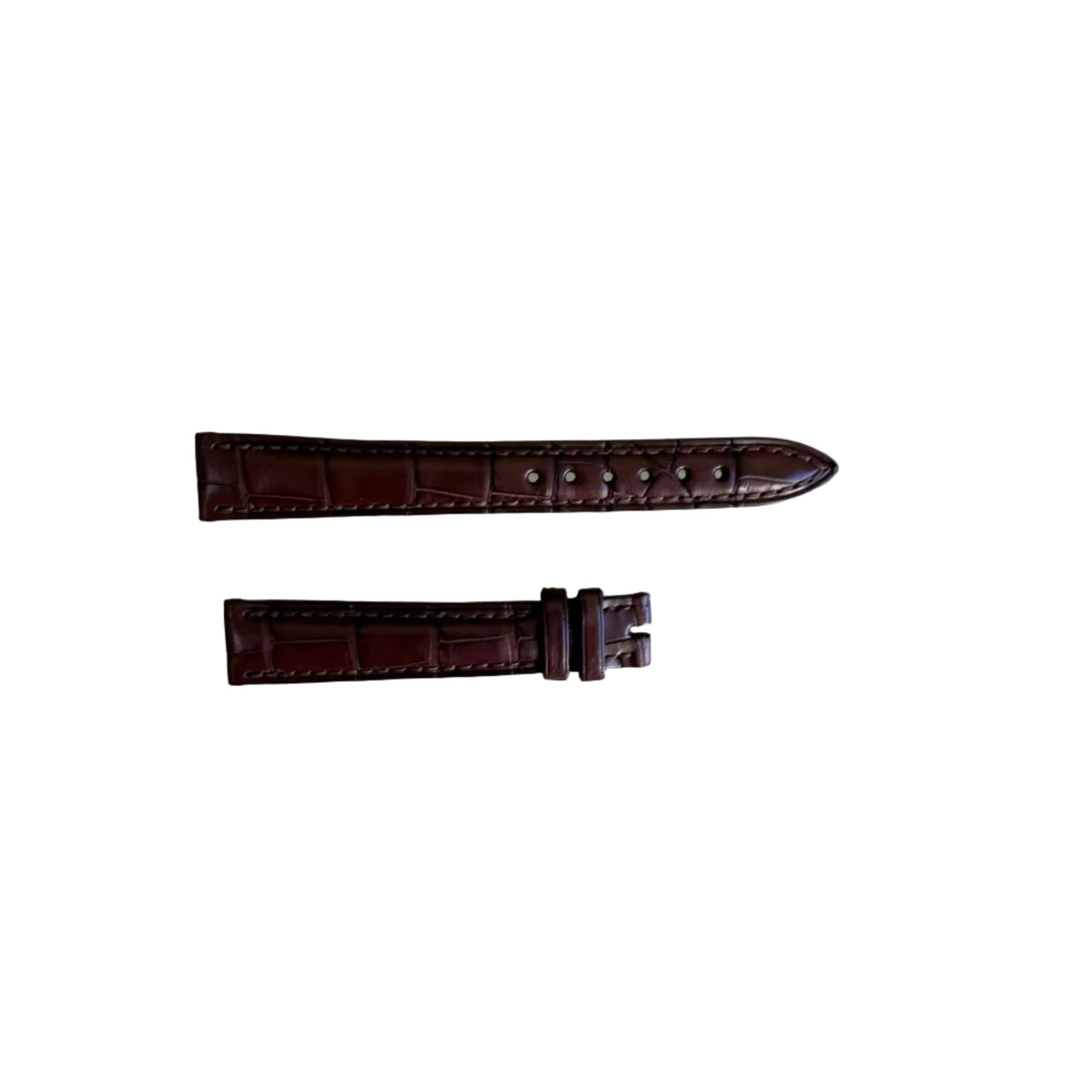 Authentic Blancpain Brown Crocodile Watch Band Strap 14.5mm