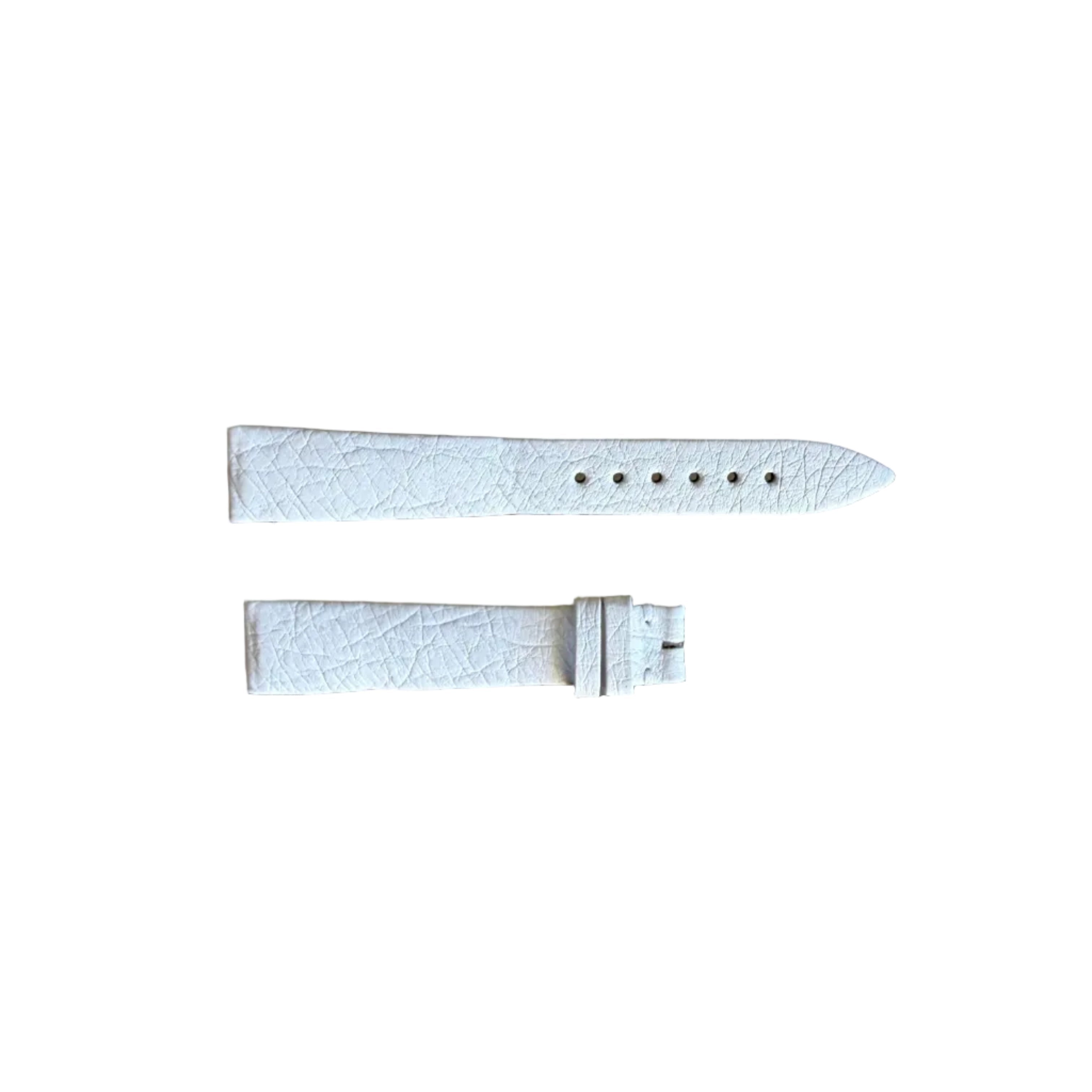 Authentic Blancpain White Leather Watch Band Strap 15mm