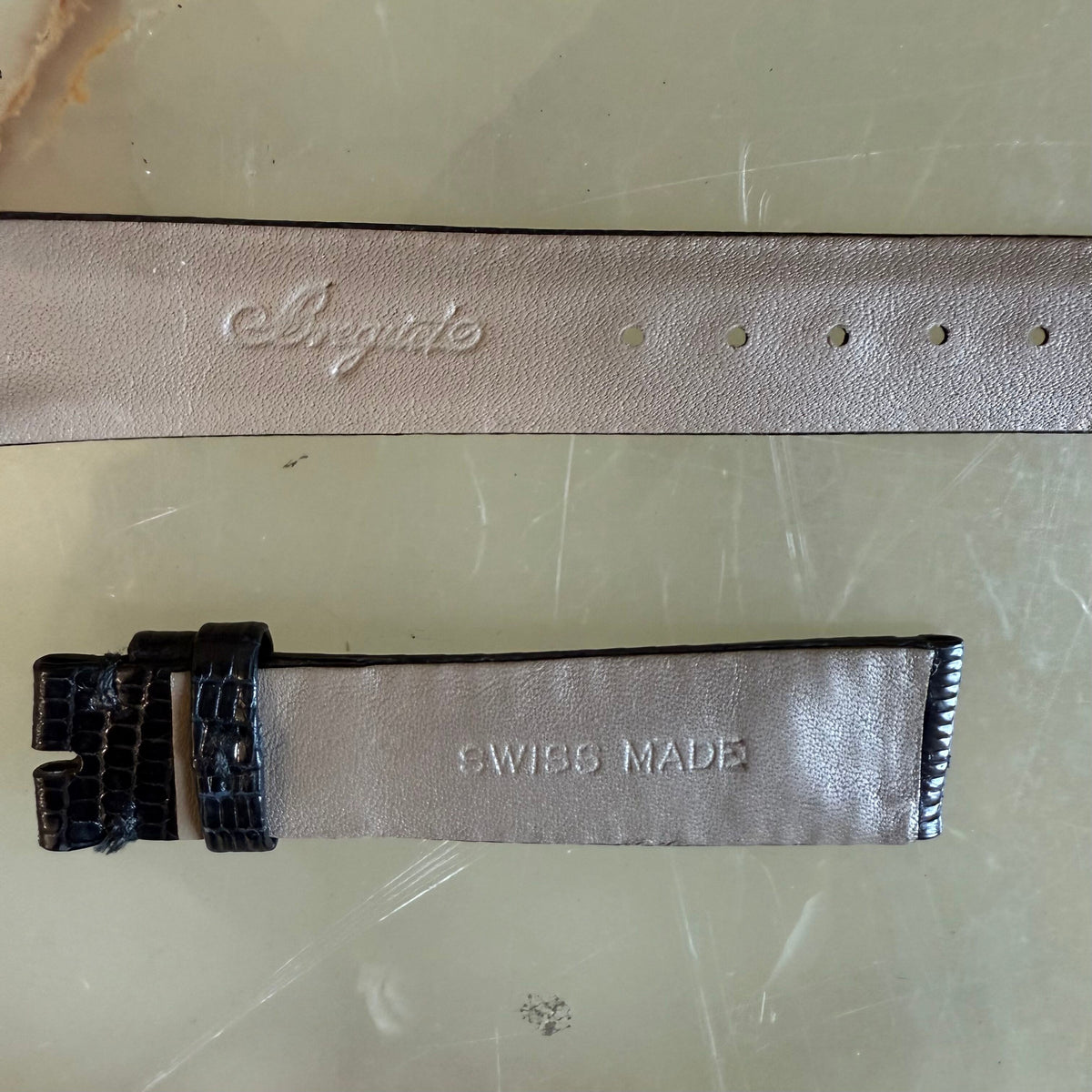 Authentic Breguet Back Lizard Watch Strap Band 18mm