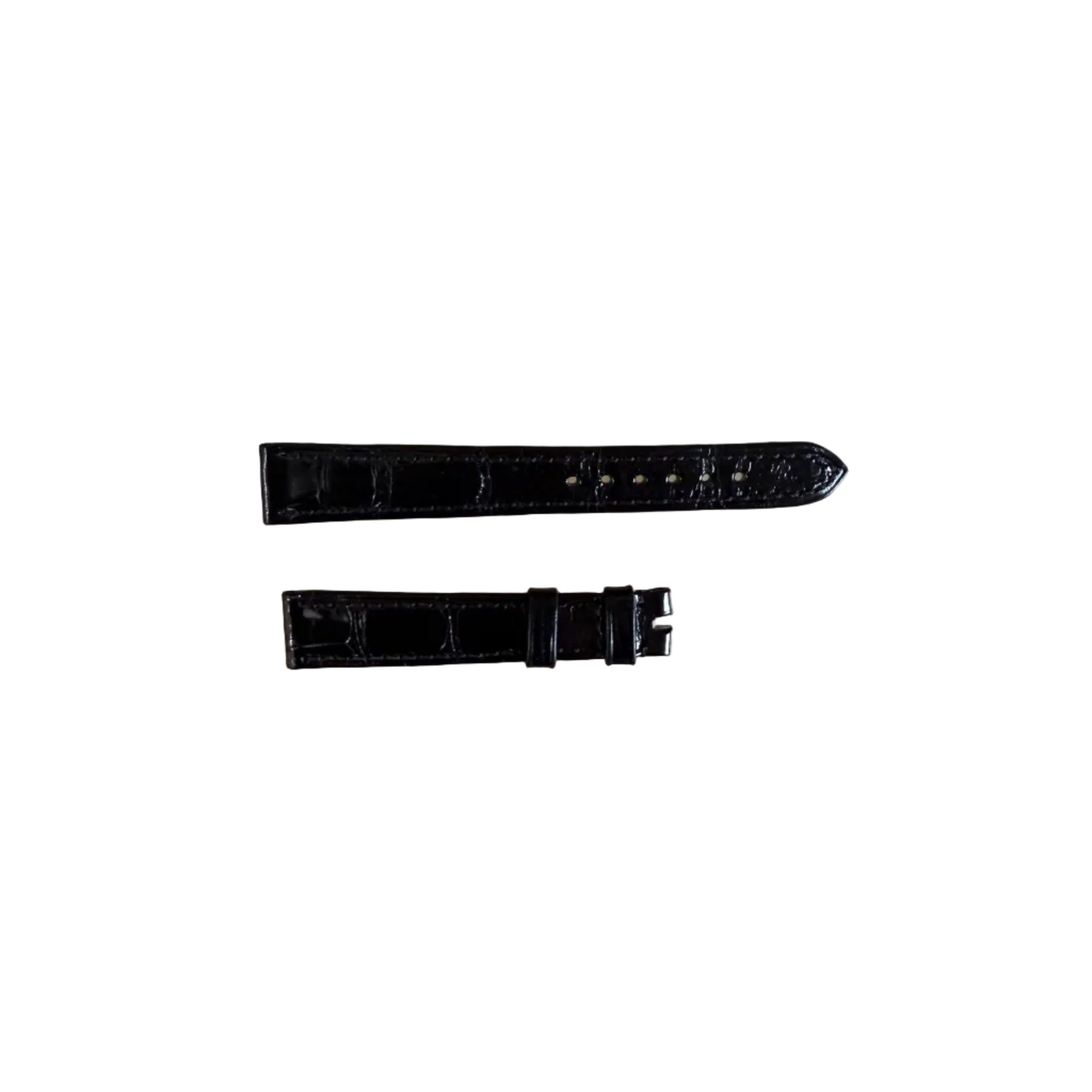 Authentic Breguet Black Alligator Shiny Watch Band Strap 14mm