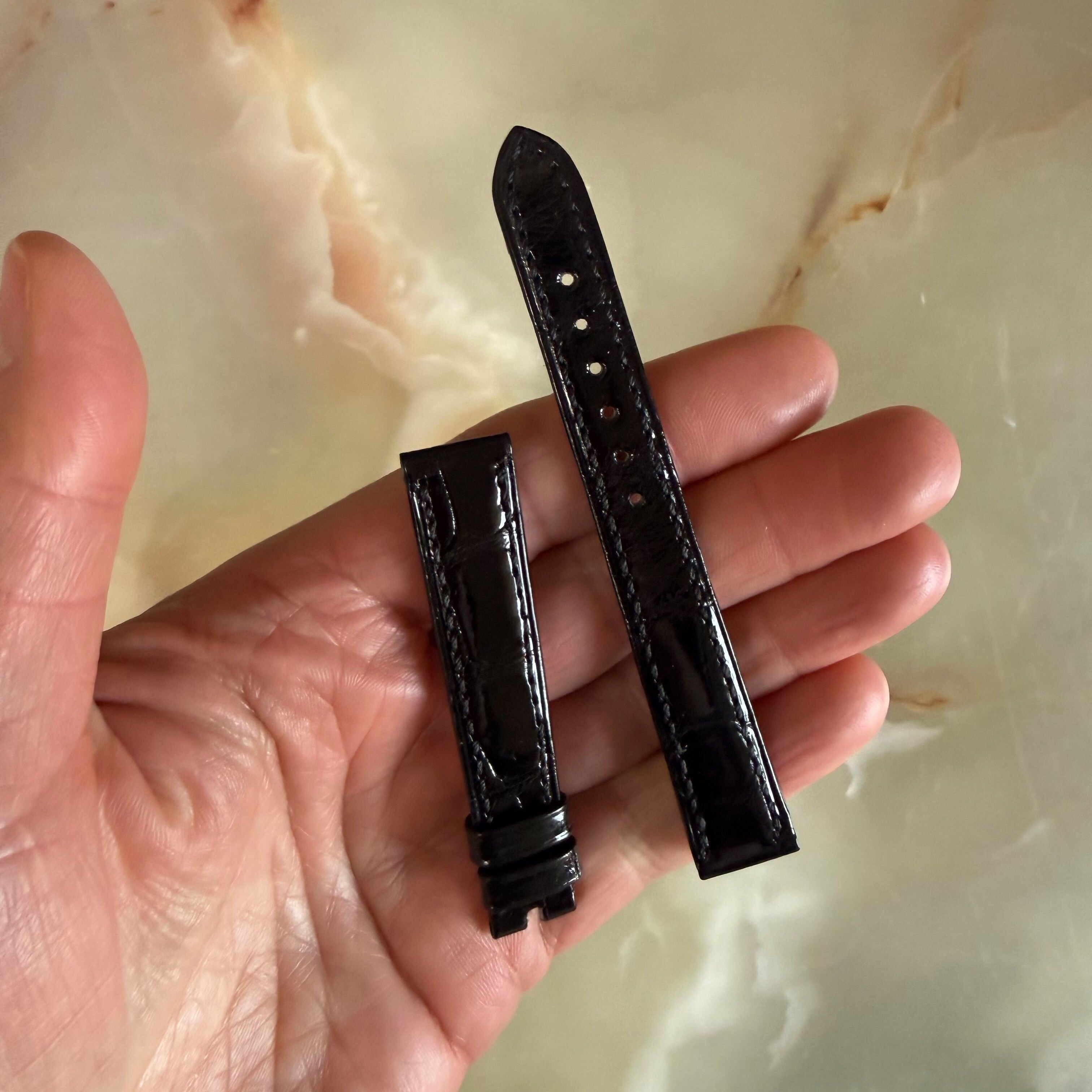Authentic Breguet Black Alligator Shiny Watch Band Strap 14mm