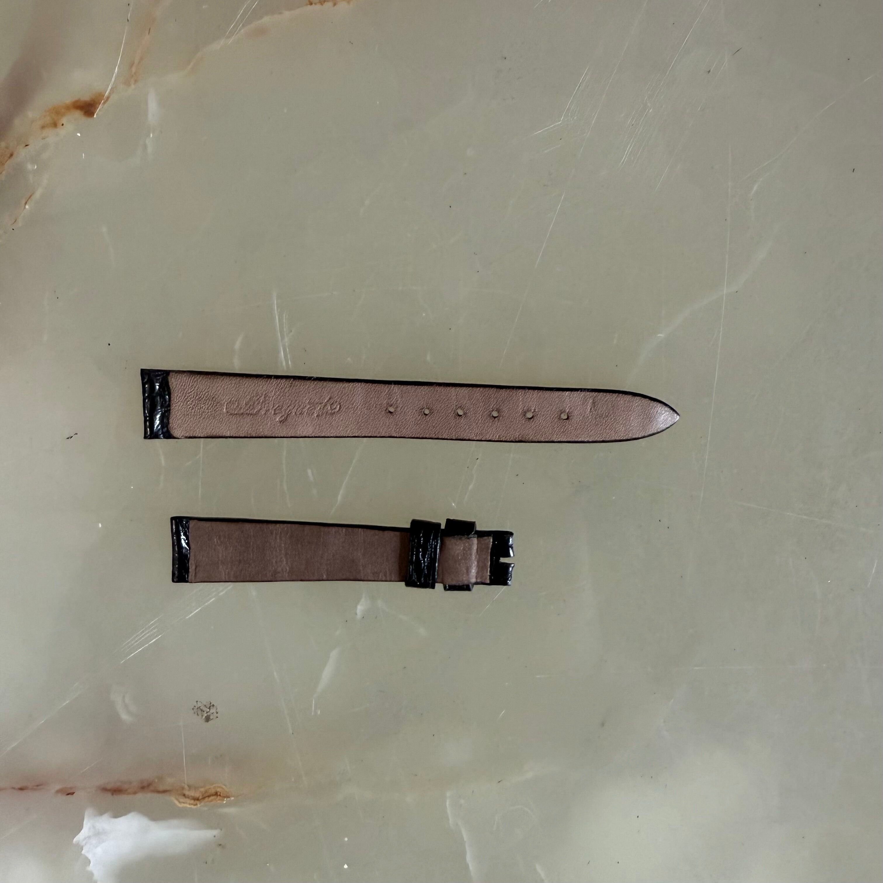 Authentic Breguet Black Crocodile Watch Strap Band 12mm