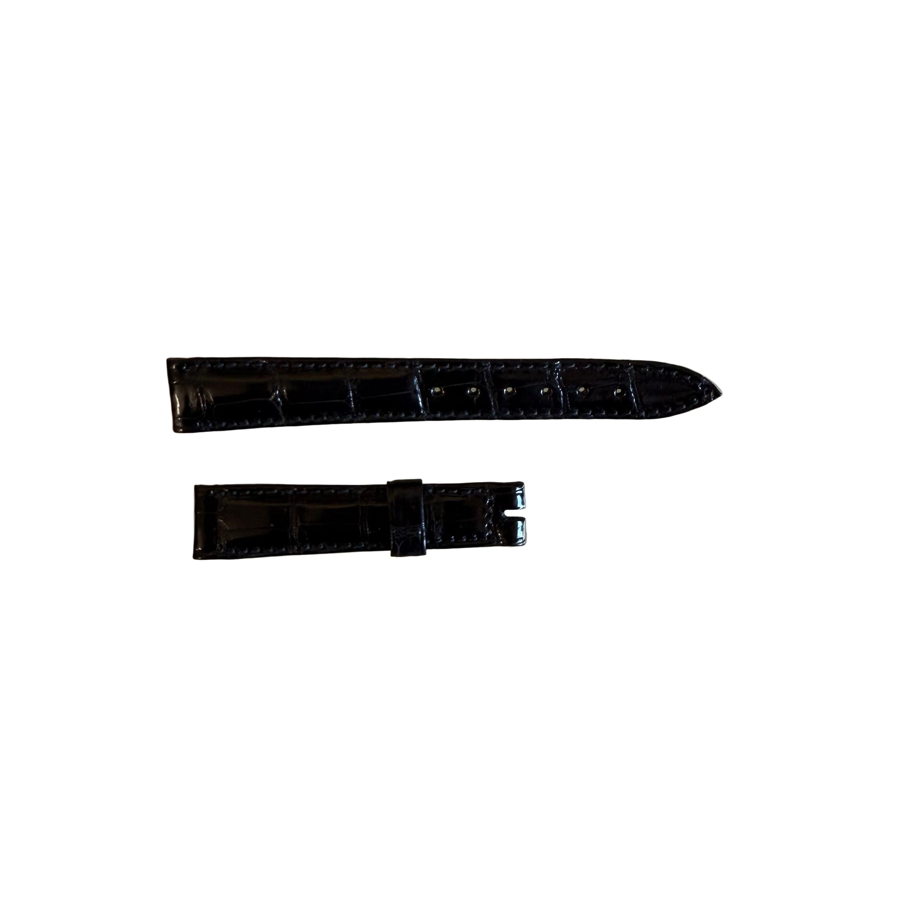 Authentic Breguet Black Crocodile Watch Strap Band 14.5mm Padded & Stitched