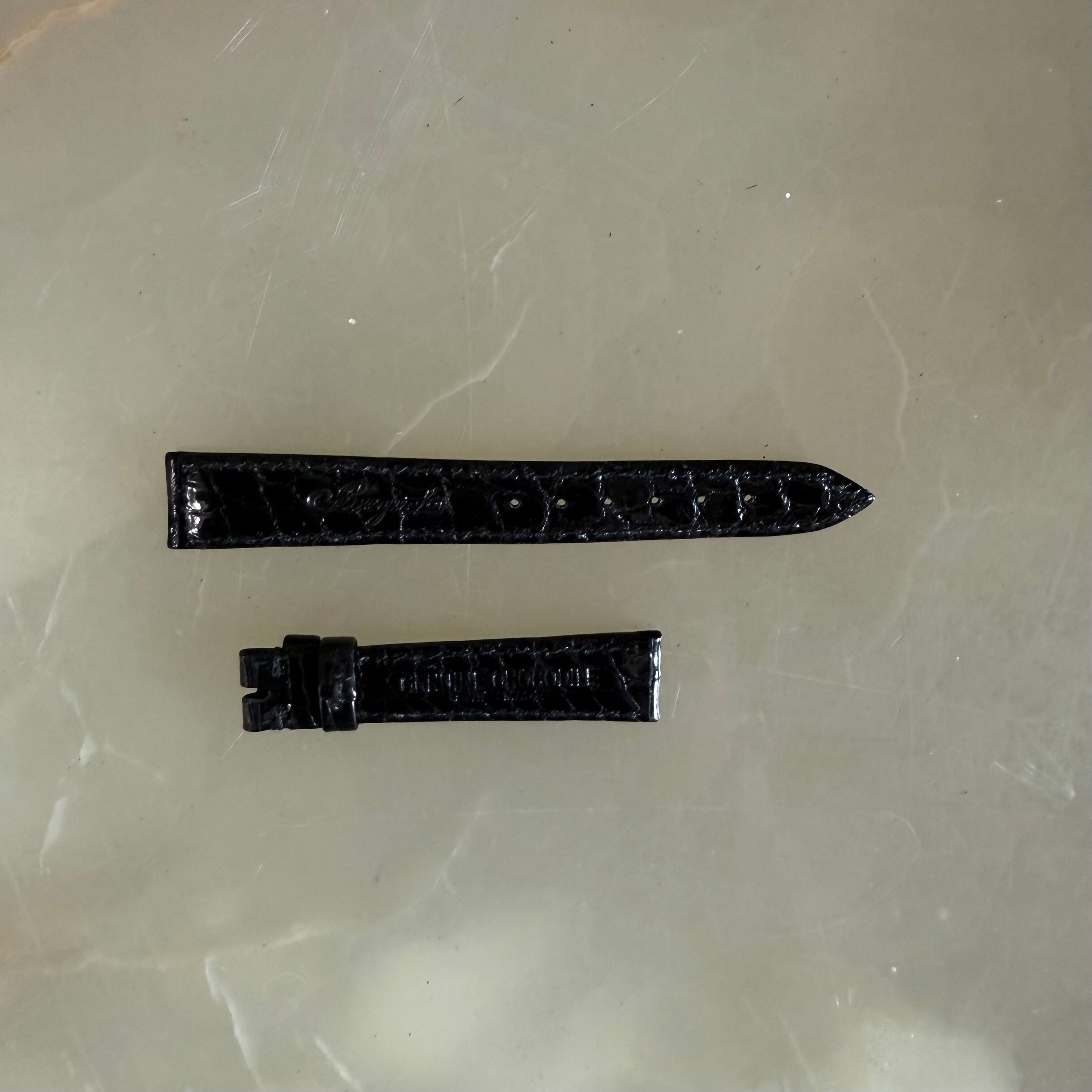 Authentic Breguet Black Crocodile Watch Strap Band 15mm Padded & Stitched