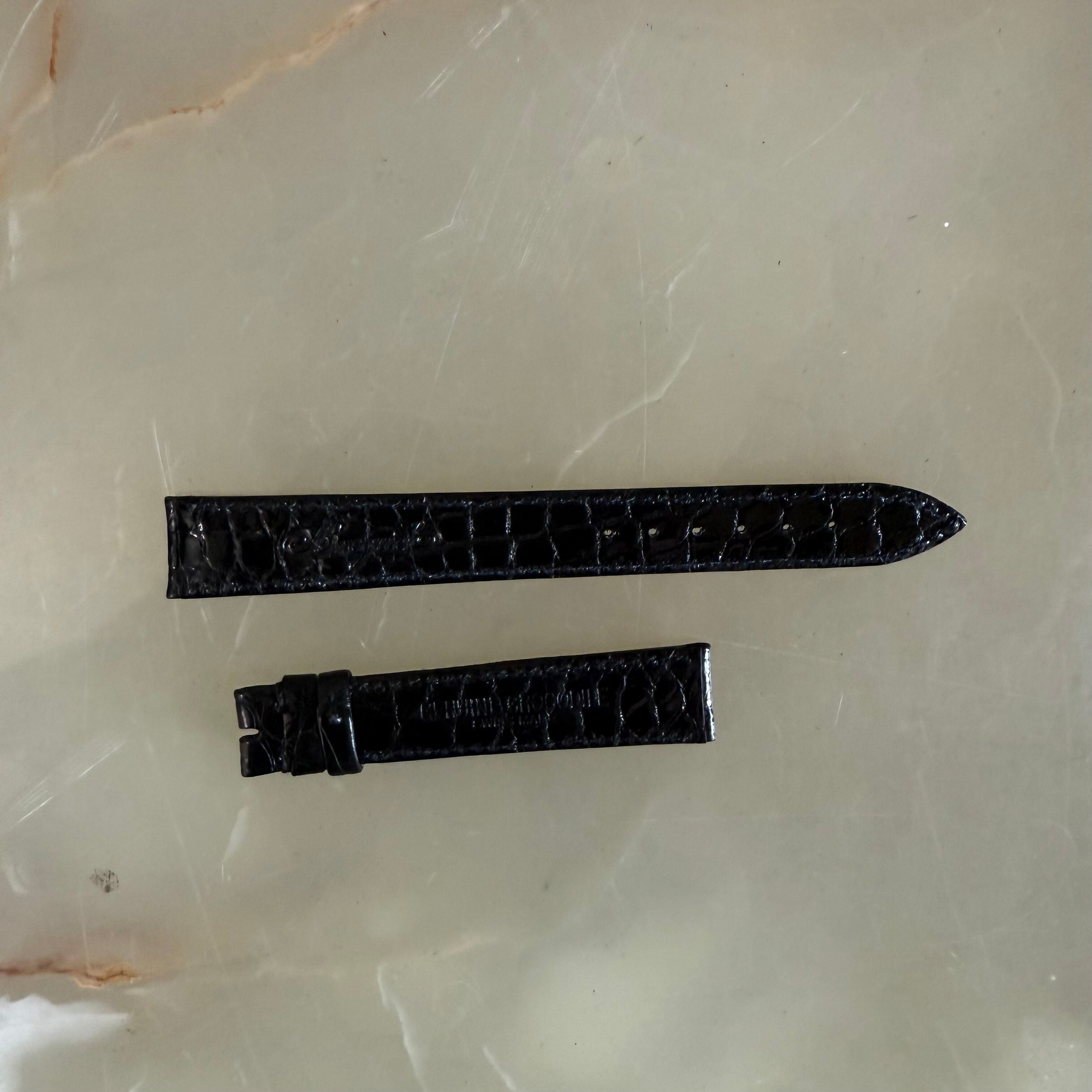 Authentic Breguet Black Crocodile Watch Strap Band 16mm