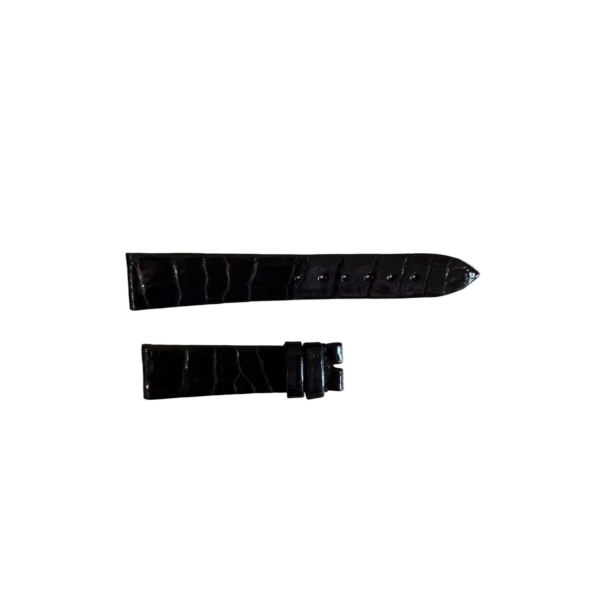 Authentic Breguet Black Crocodile Watch Strap Band 17.5mm