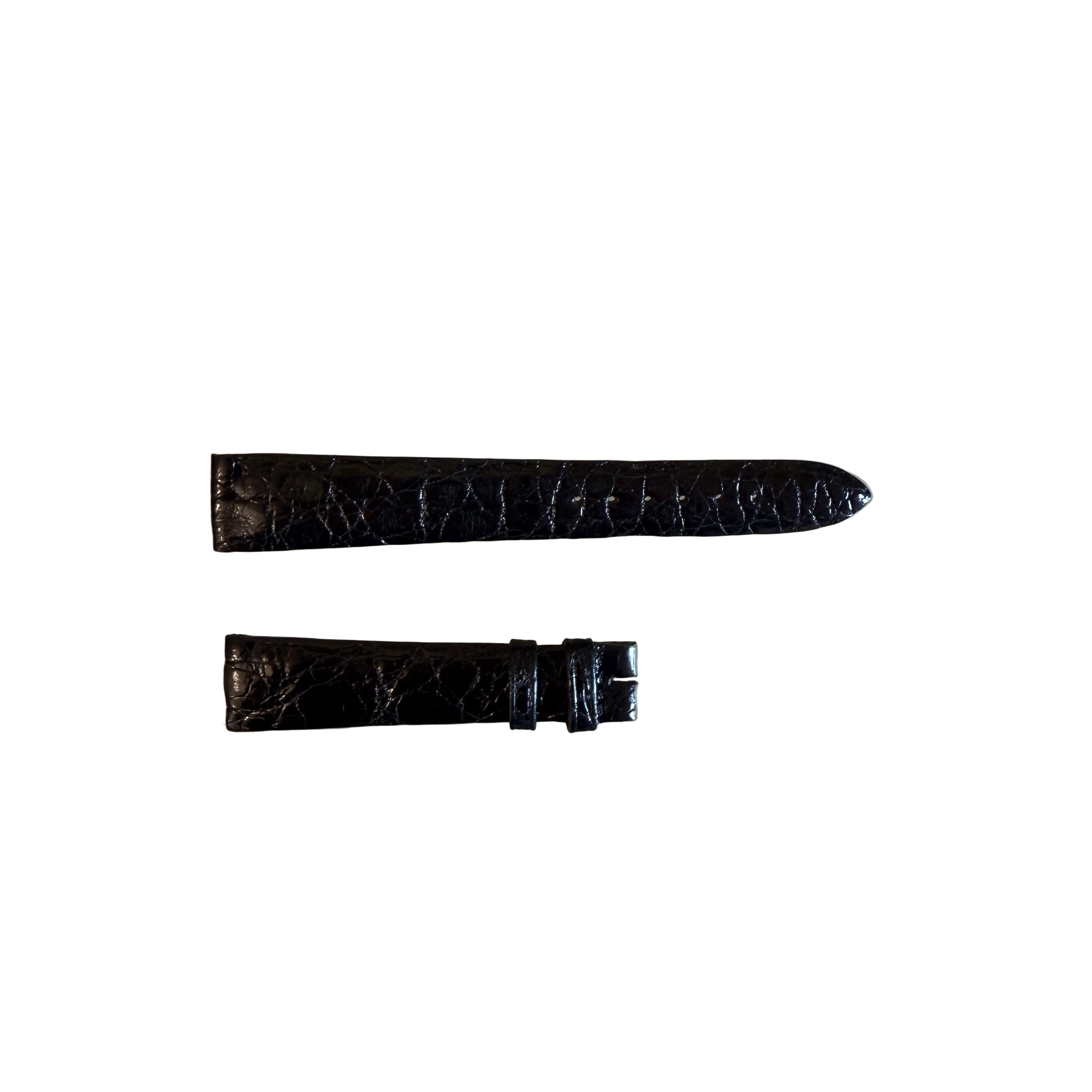 Authentic Breguet Black Crocodile Watch Strap Band 17.5mm