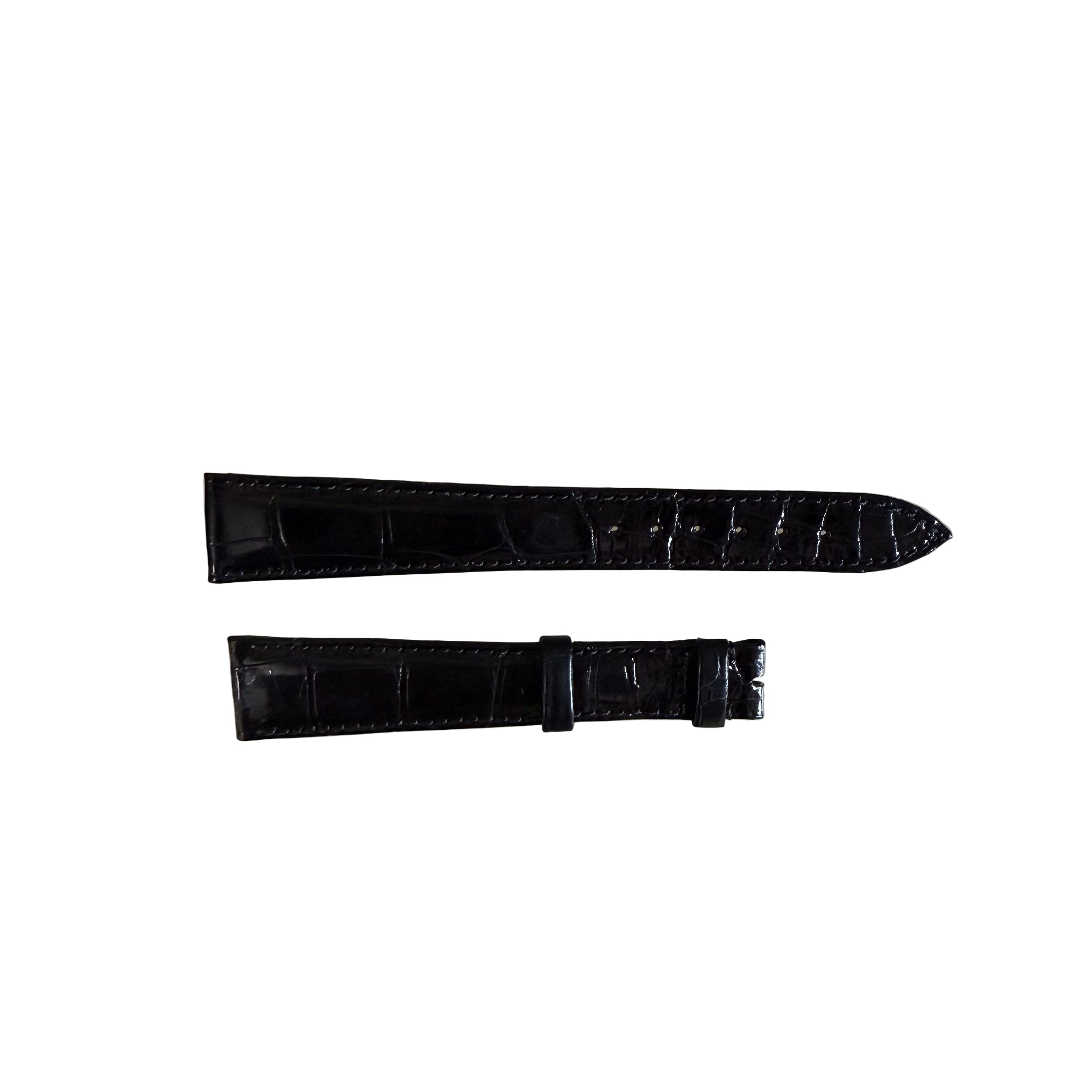 Authentic Breguet Black Crocodile Watch Strap Band 18mm Padded & Stitched
